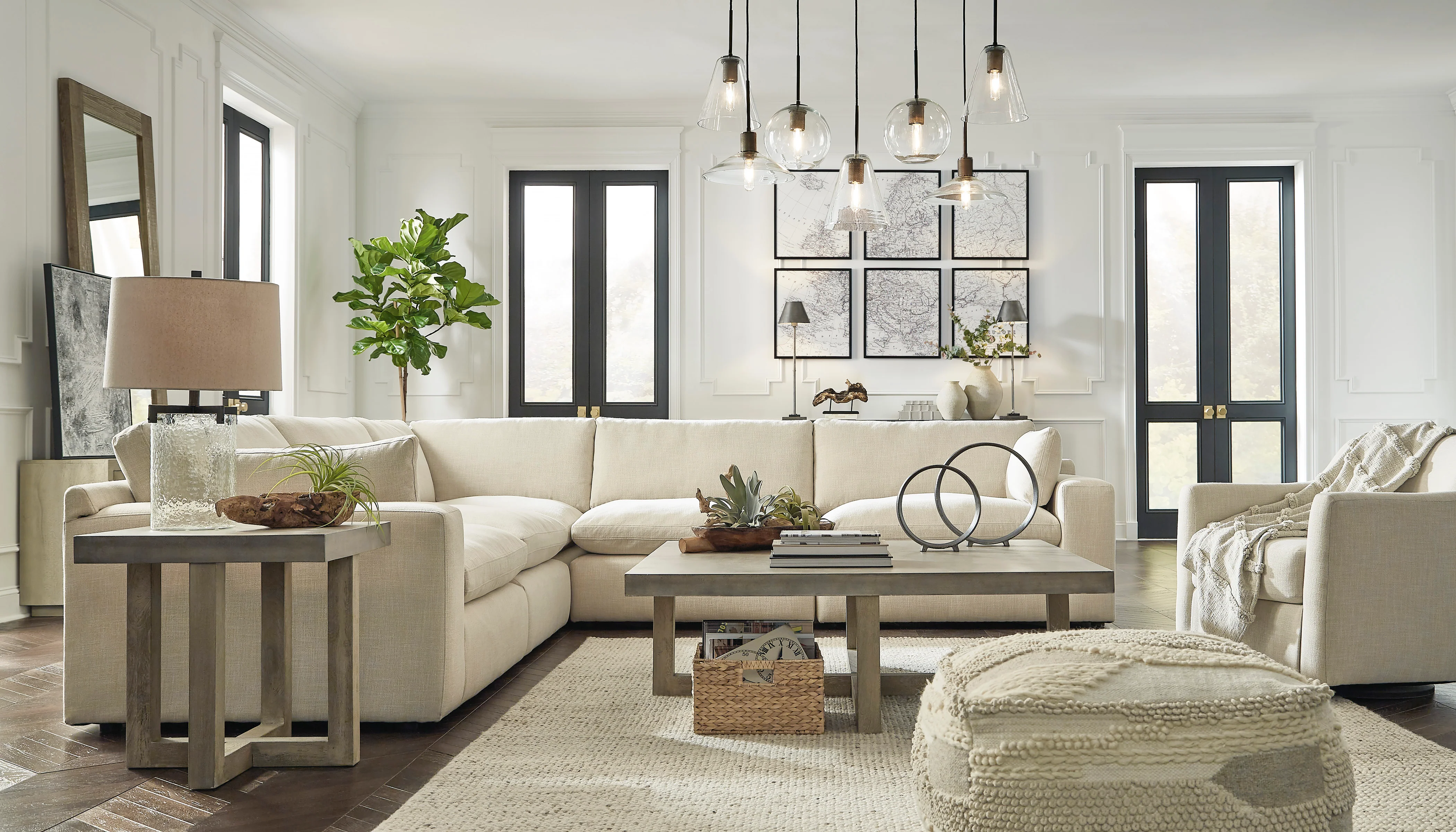 Elyza 4-piece sectional Sofa Set