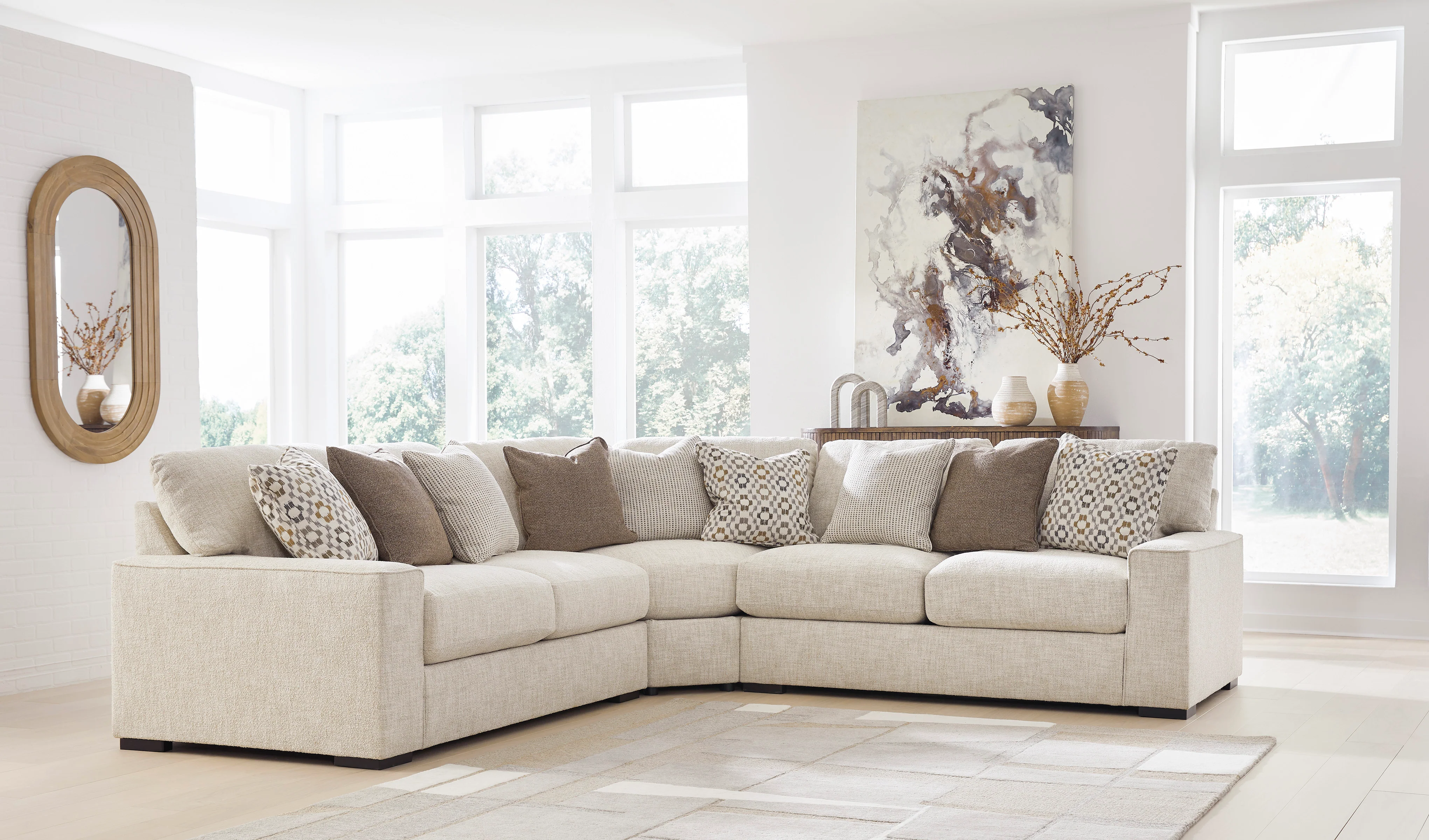 Abberson 3 piece sectional - Image 4
