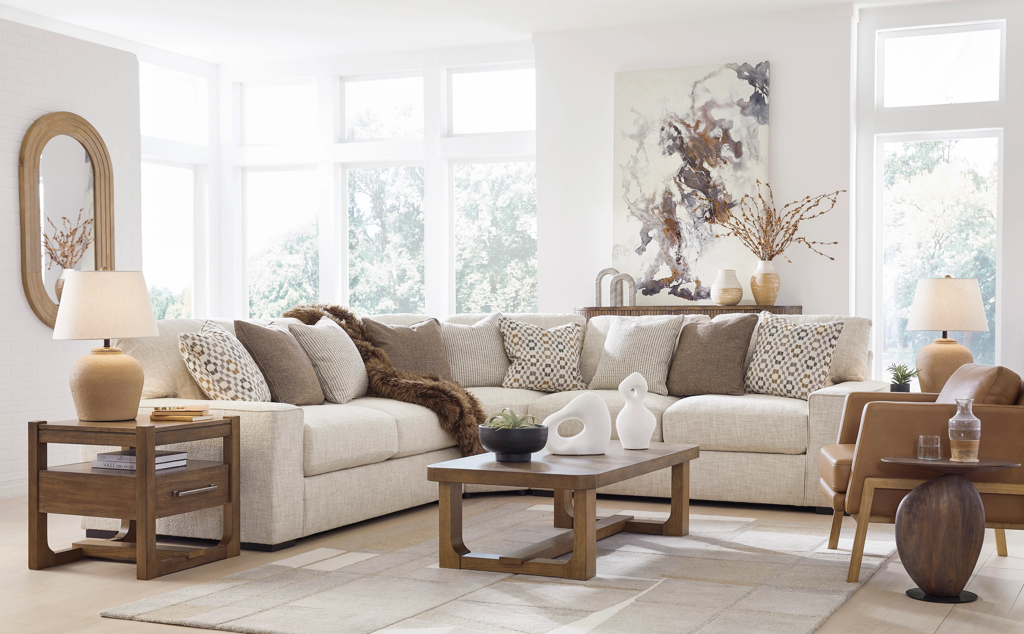 Abberson 3 piece sectional - Image 5