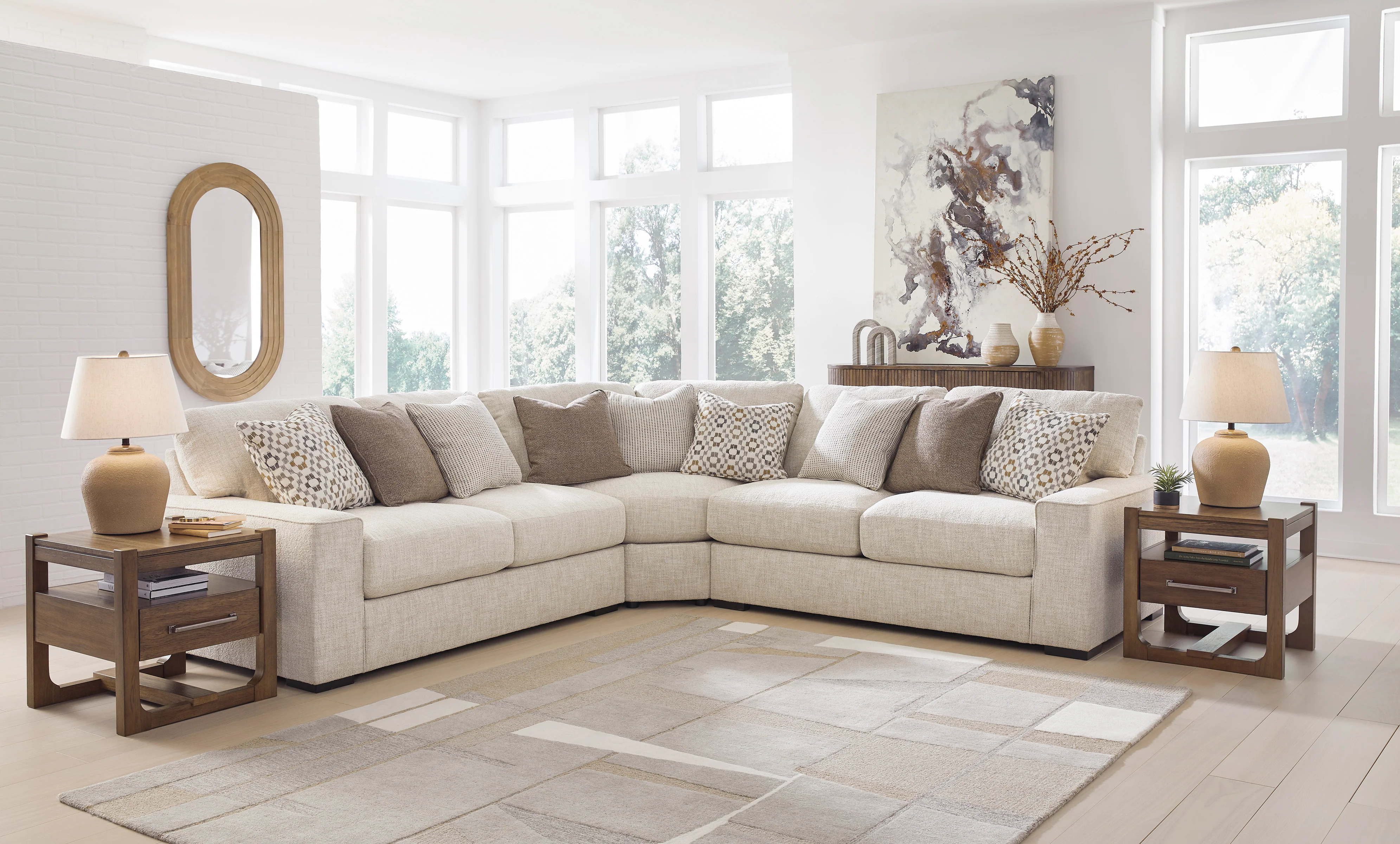 Abberson 3 piece sectional - Image 6