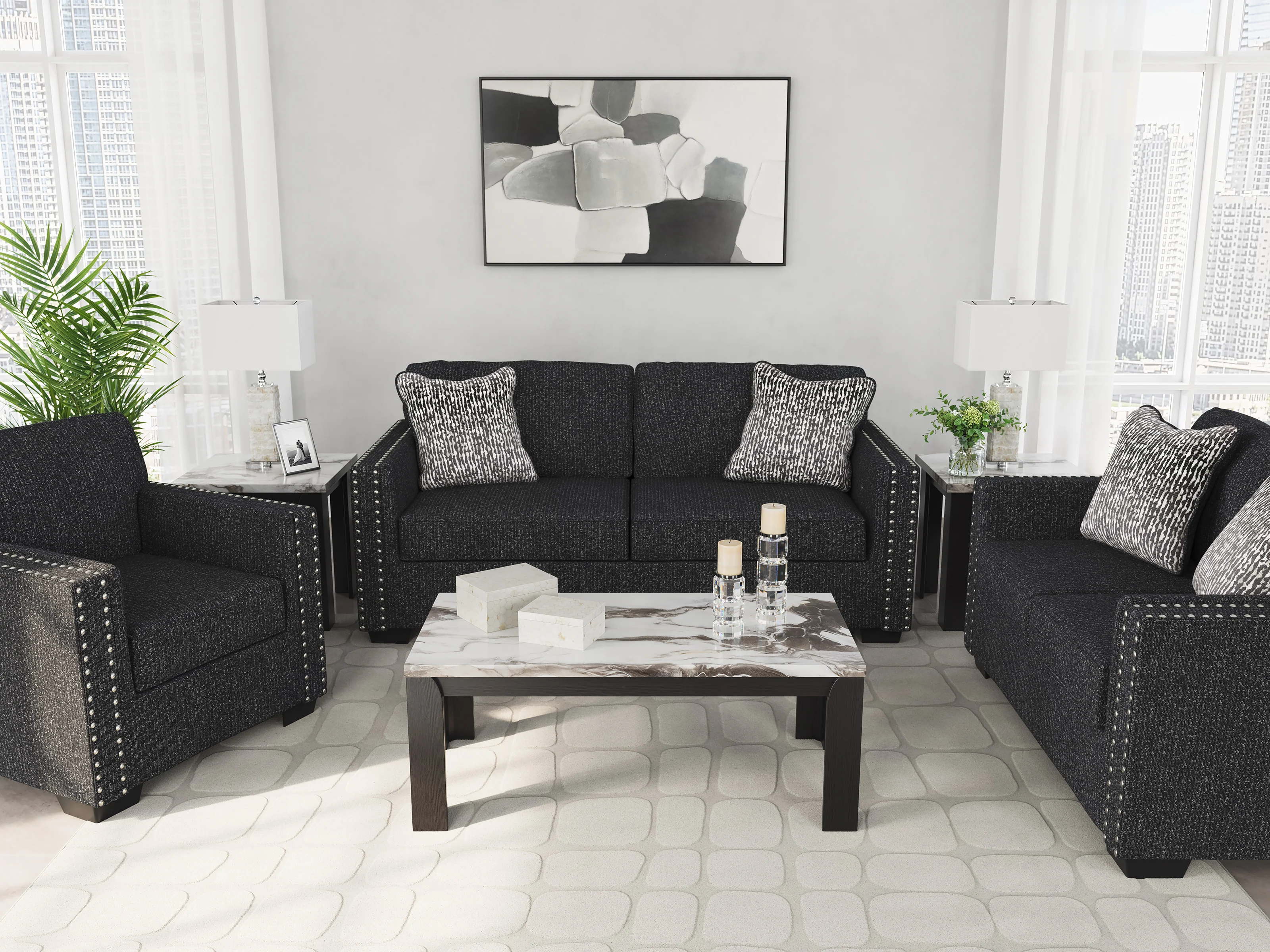 Jasmine Sofa Set (3+2+1) - Image 3
