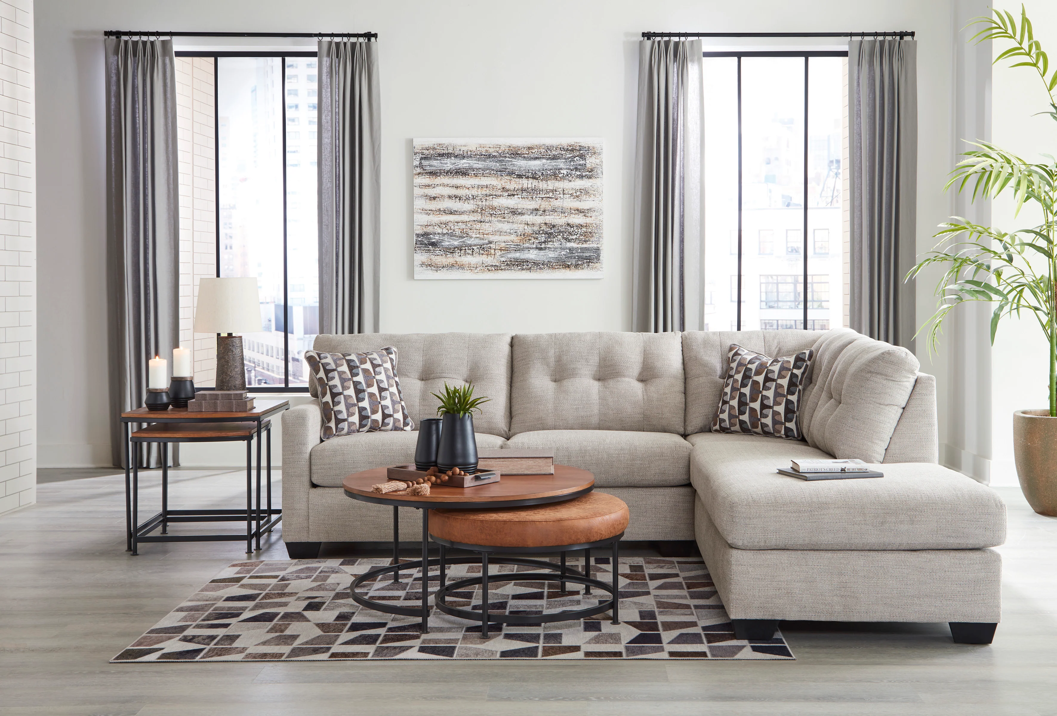Mahoney 2 Piece Sectional Sofa Set