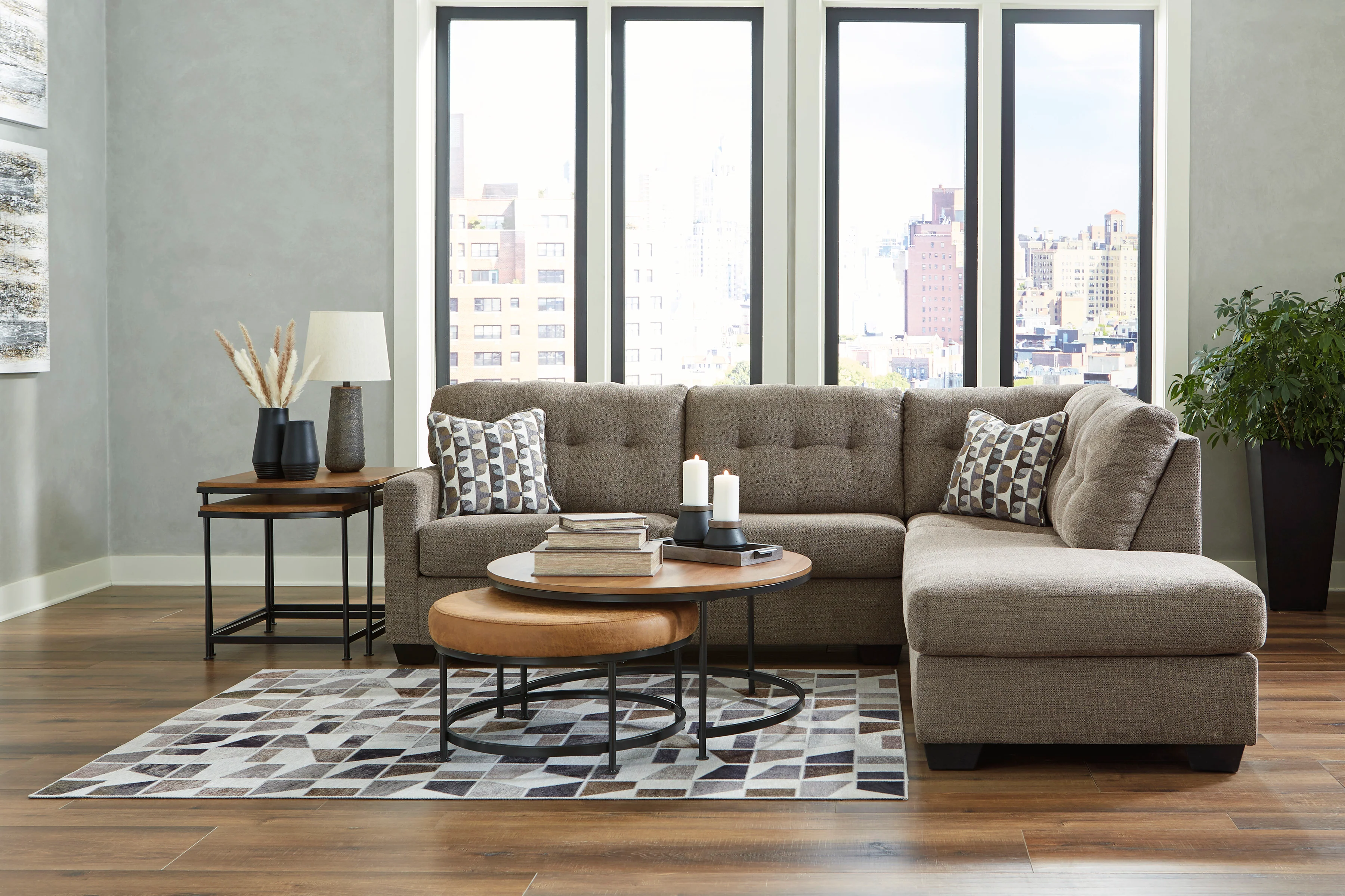 Mahoney 2 Piece Sectional Sofa Set