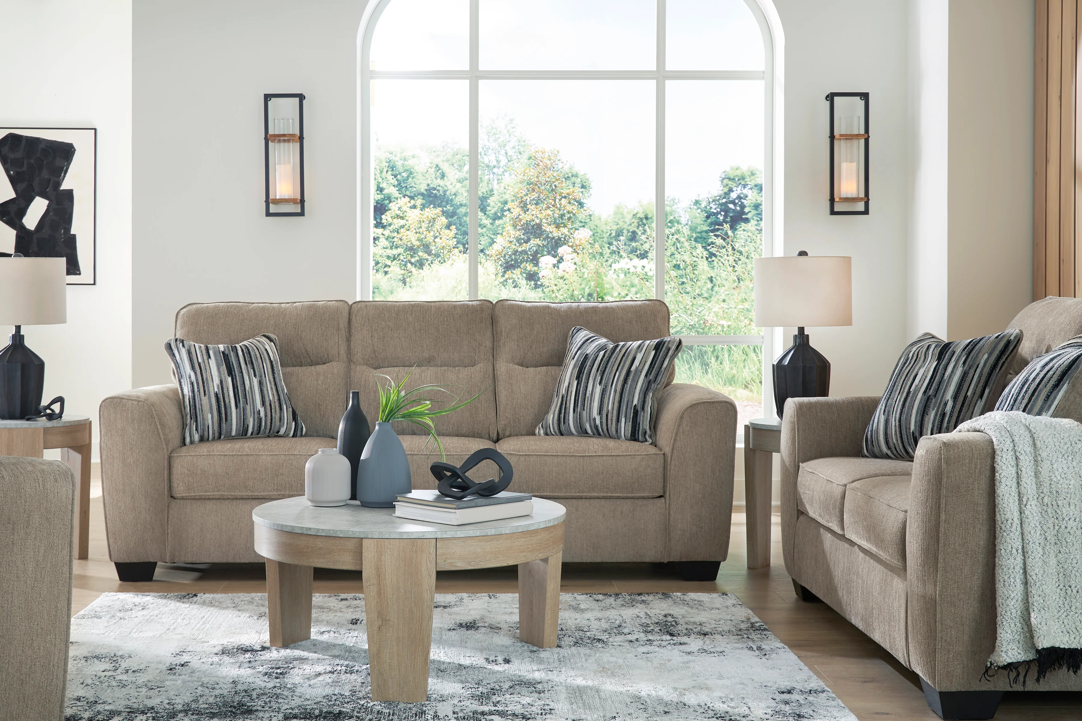 Olten-Mocha Sofa - Image 9