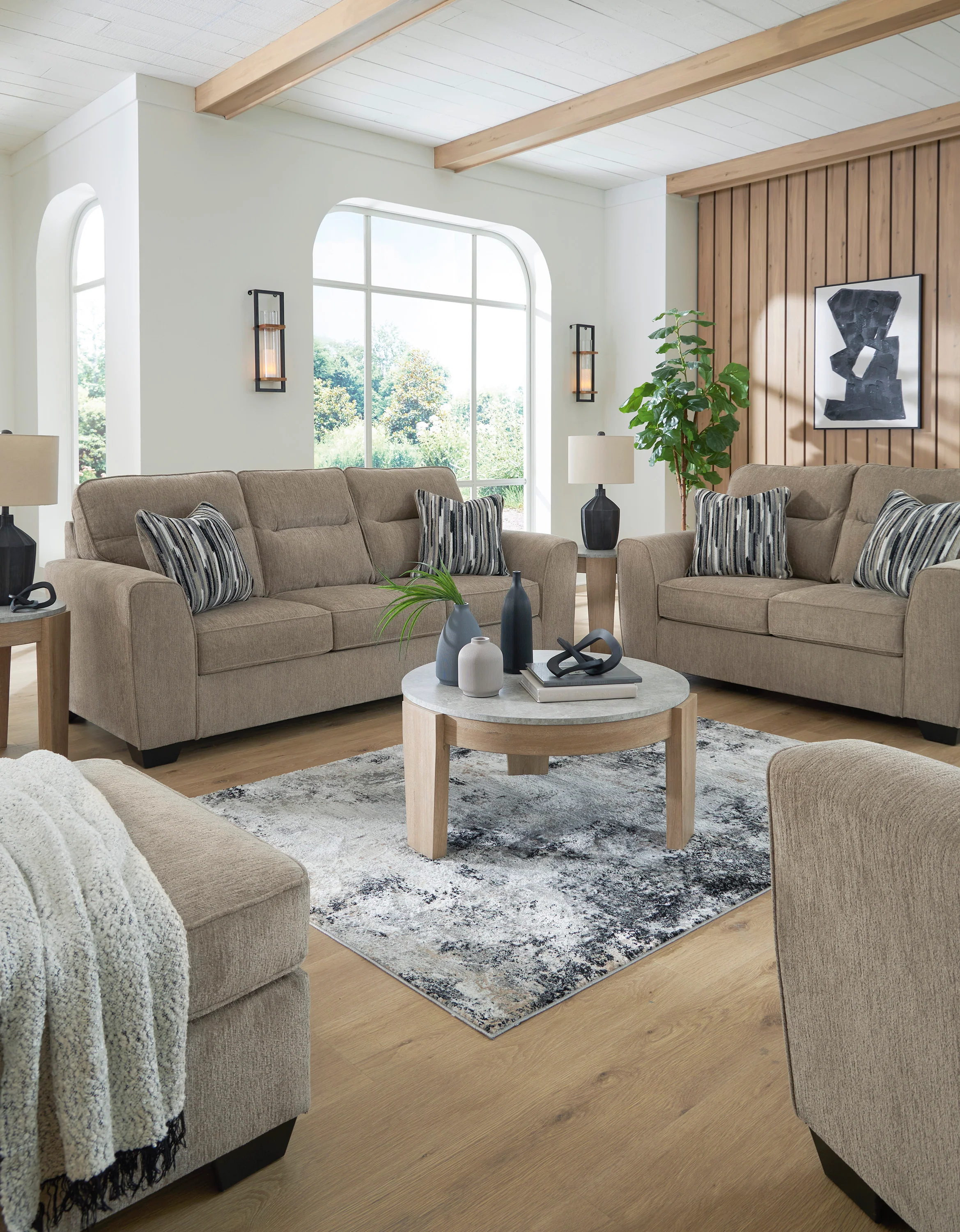 Olten-Mocha Sofa - Image 11