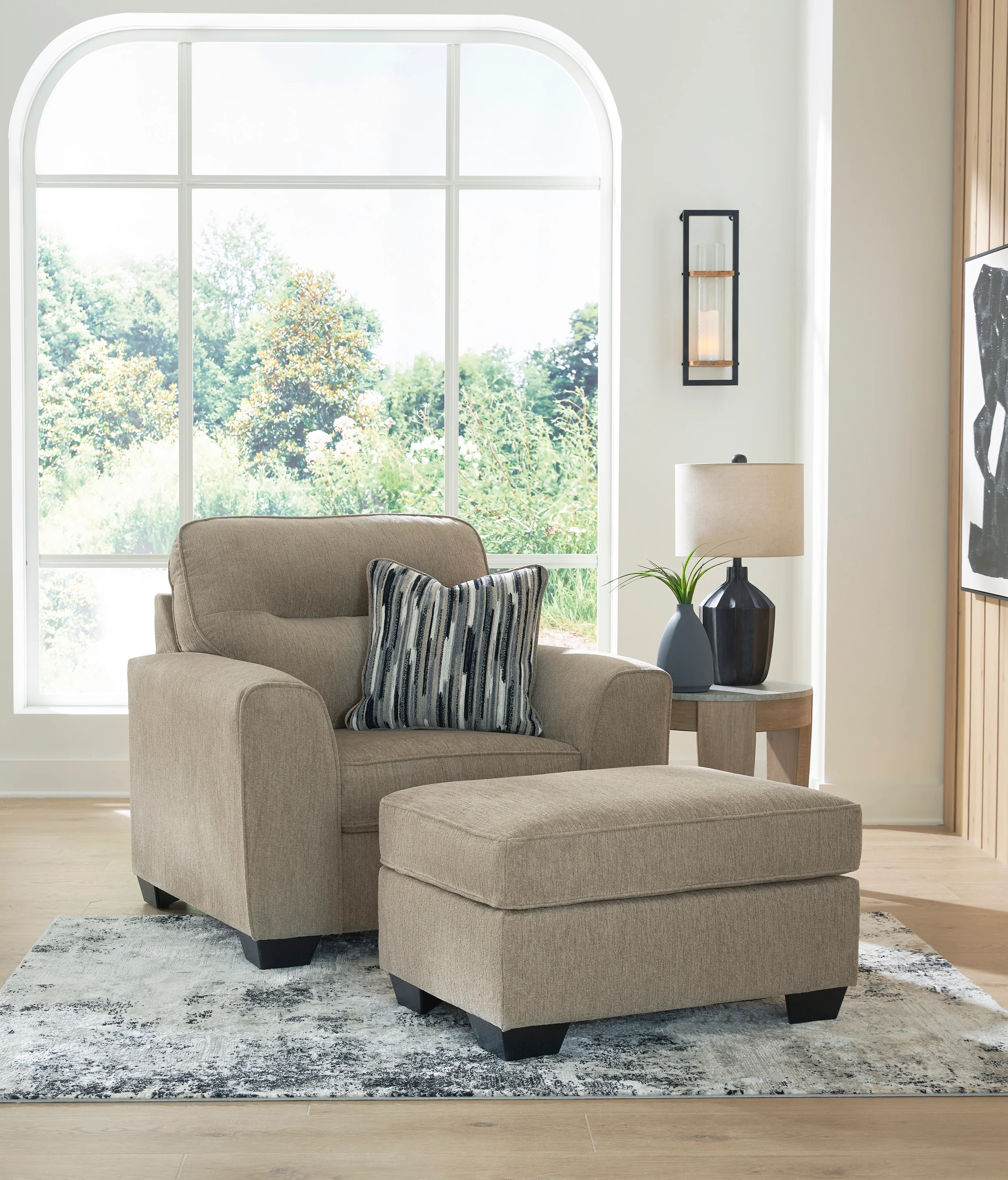 Olten-Mocha Chair and half - Image 5