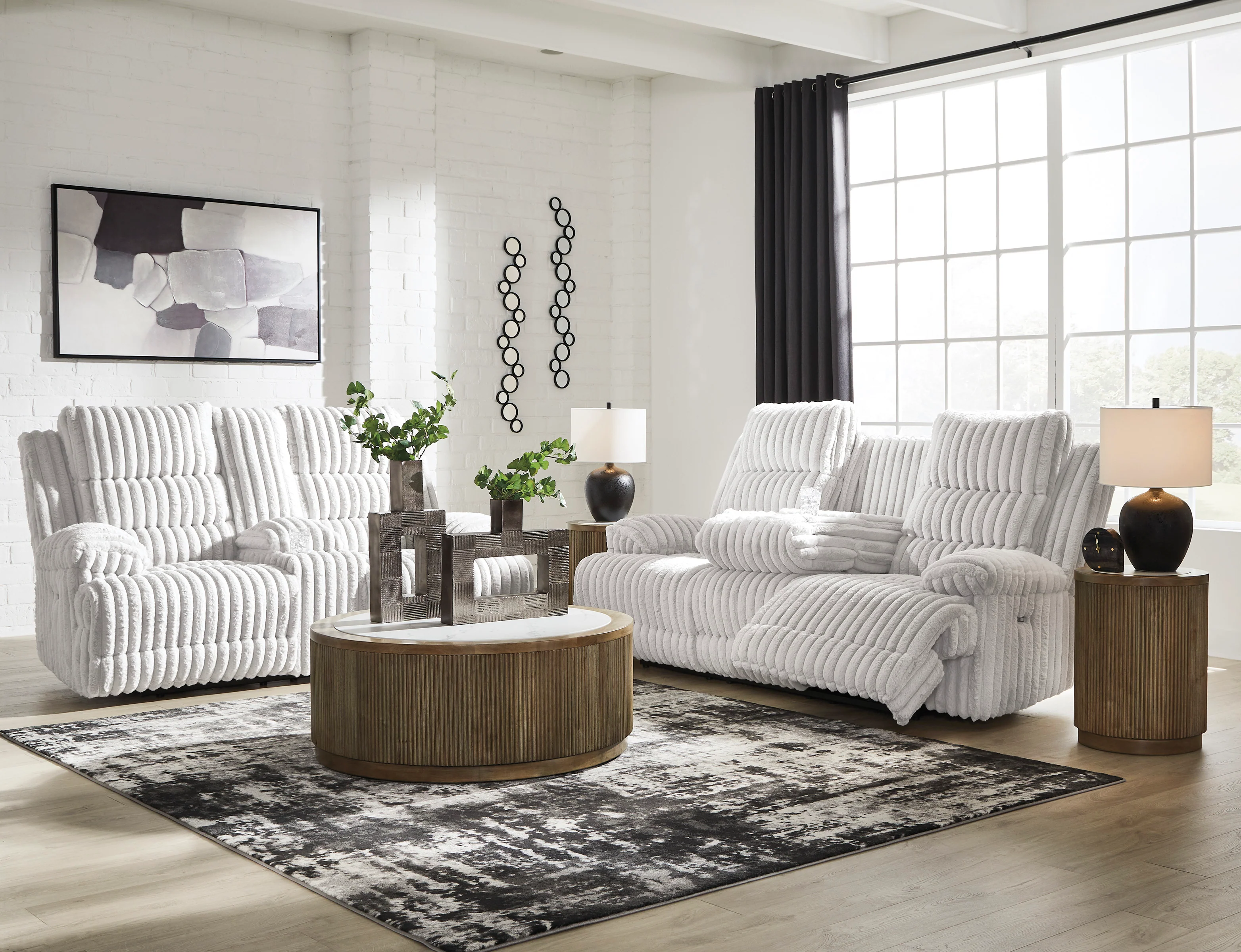 Technique Rec Pwr Sofa With Drop Down Table - Image 11