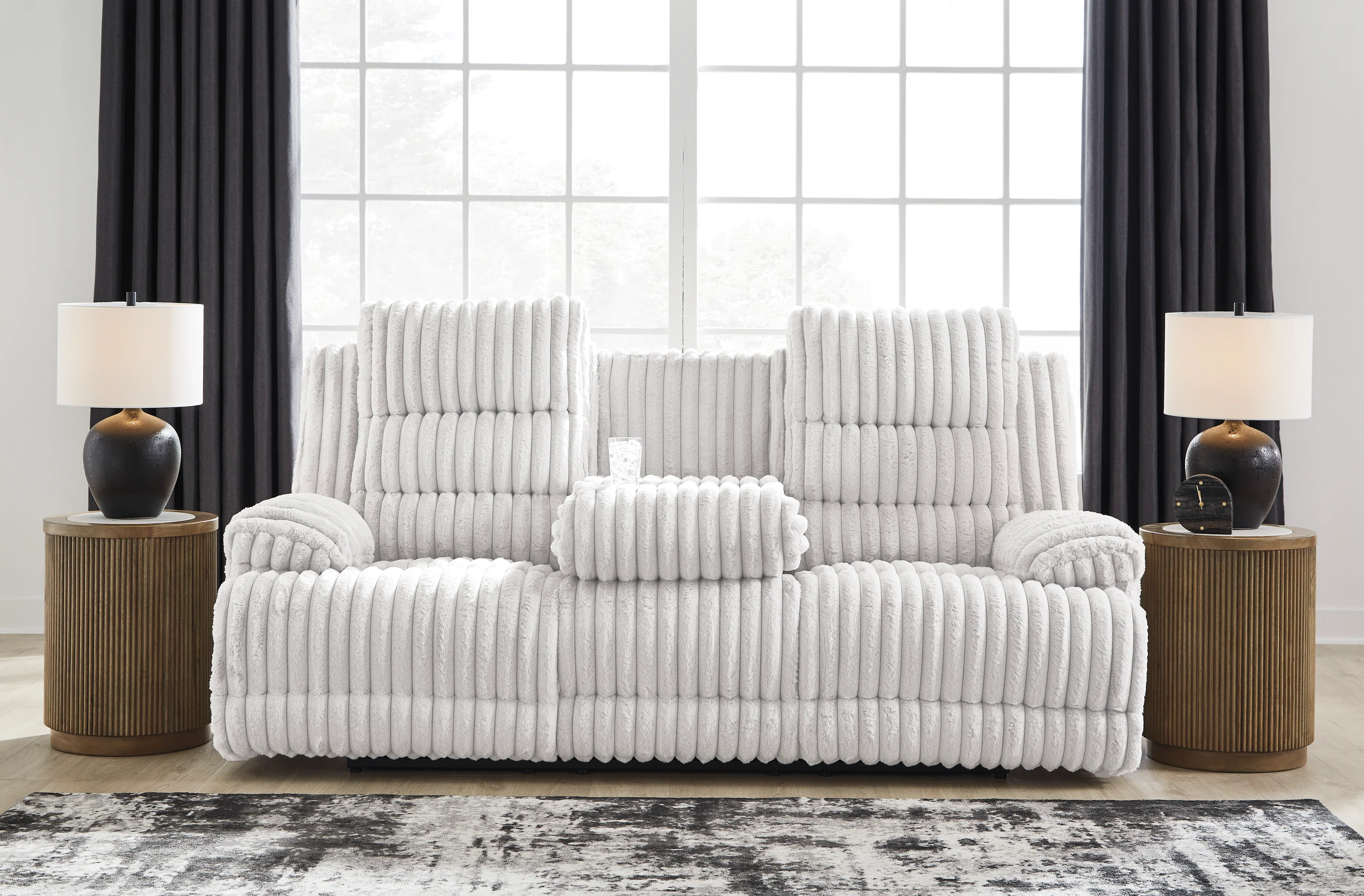 Technique Rec Pwr Sofa With Drop Down Table - Image 3