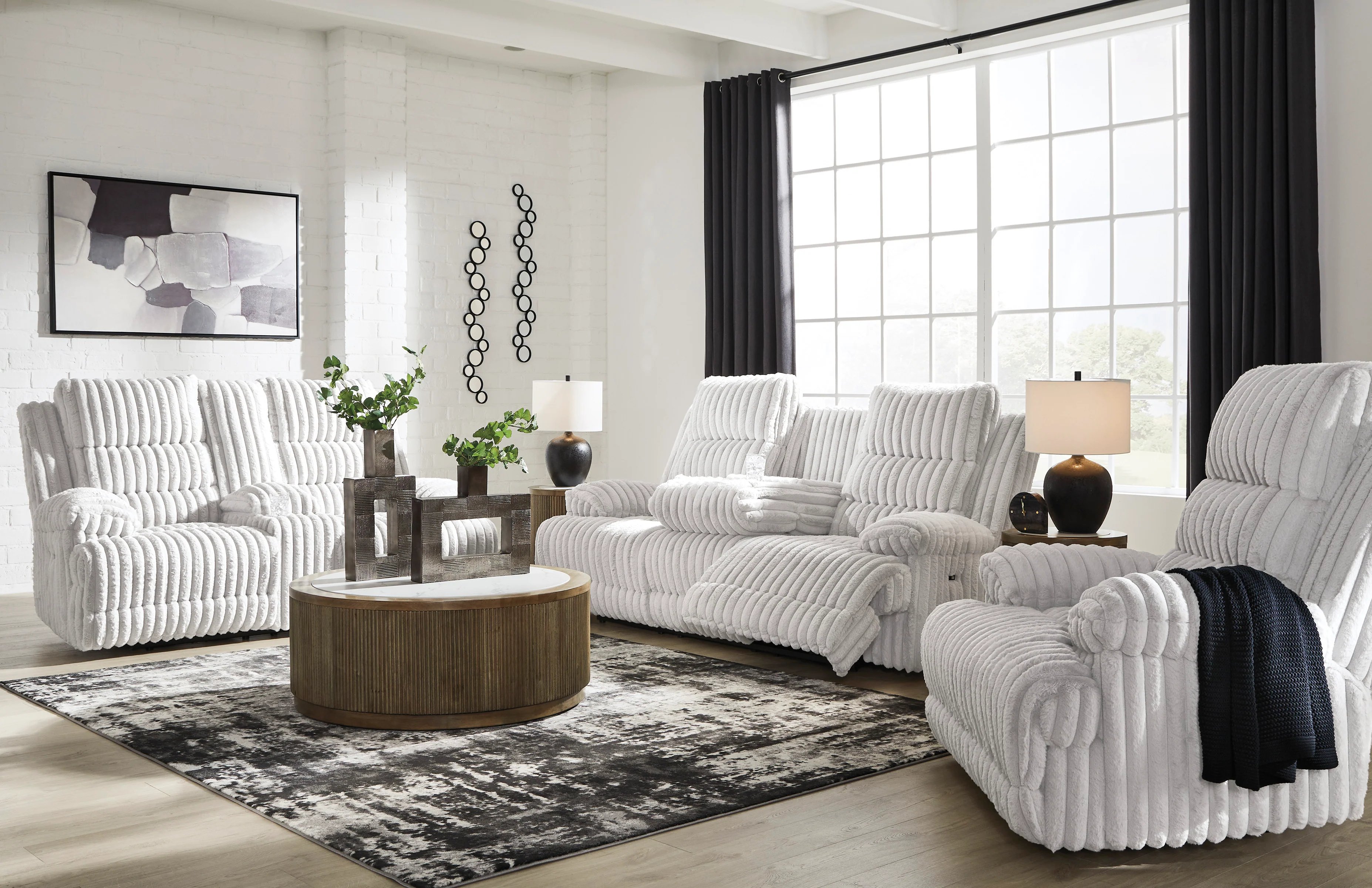 Technique Rec Pwr Sofa With Drop Down Table - Image 12