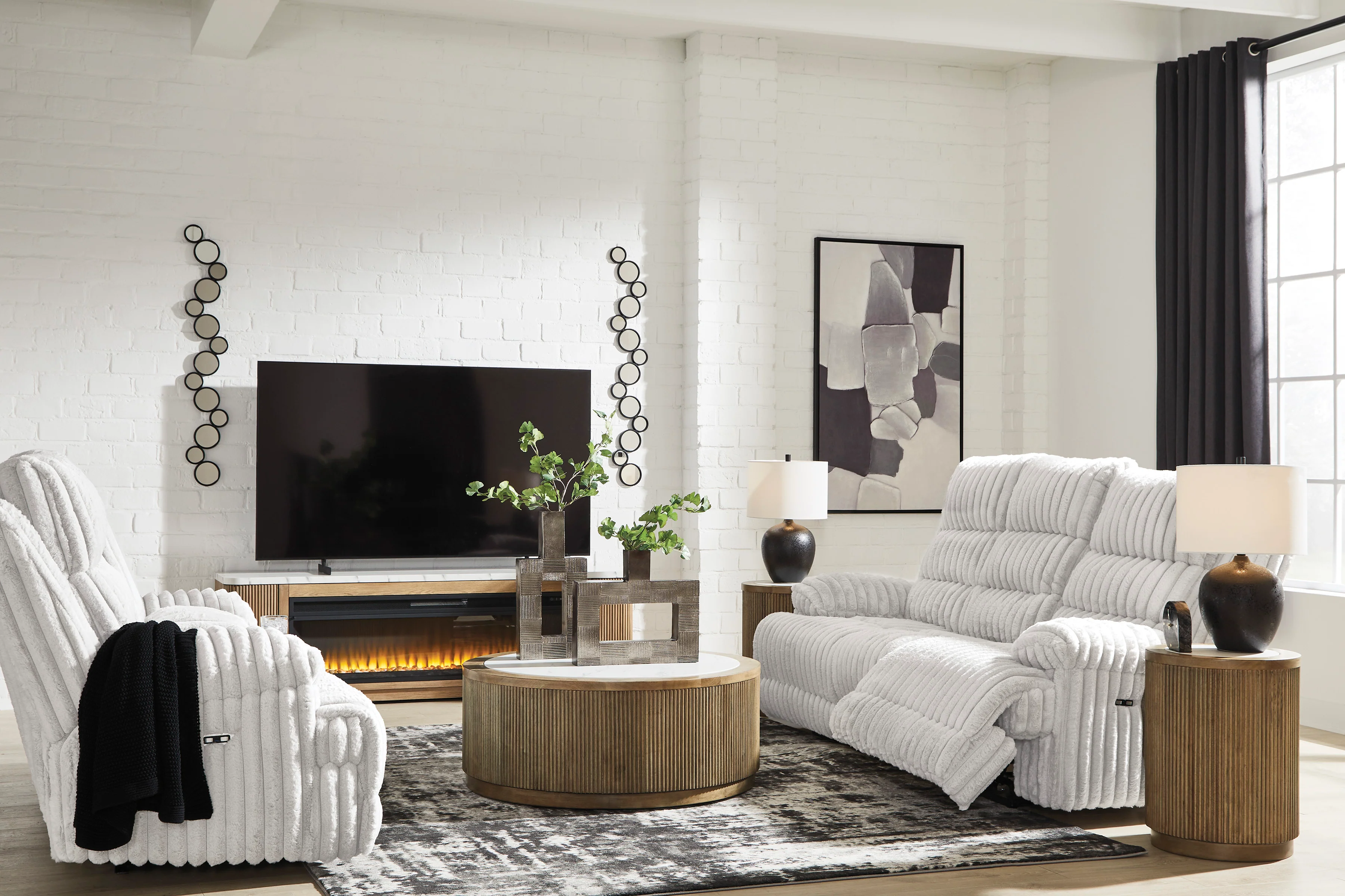 Technique Rec Pwr Sofa With Drop Down Table - Image 16