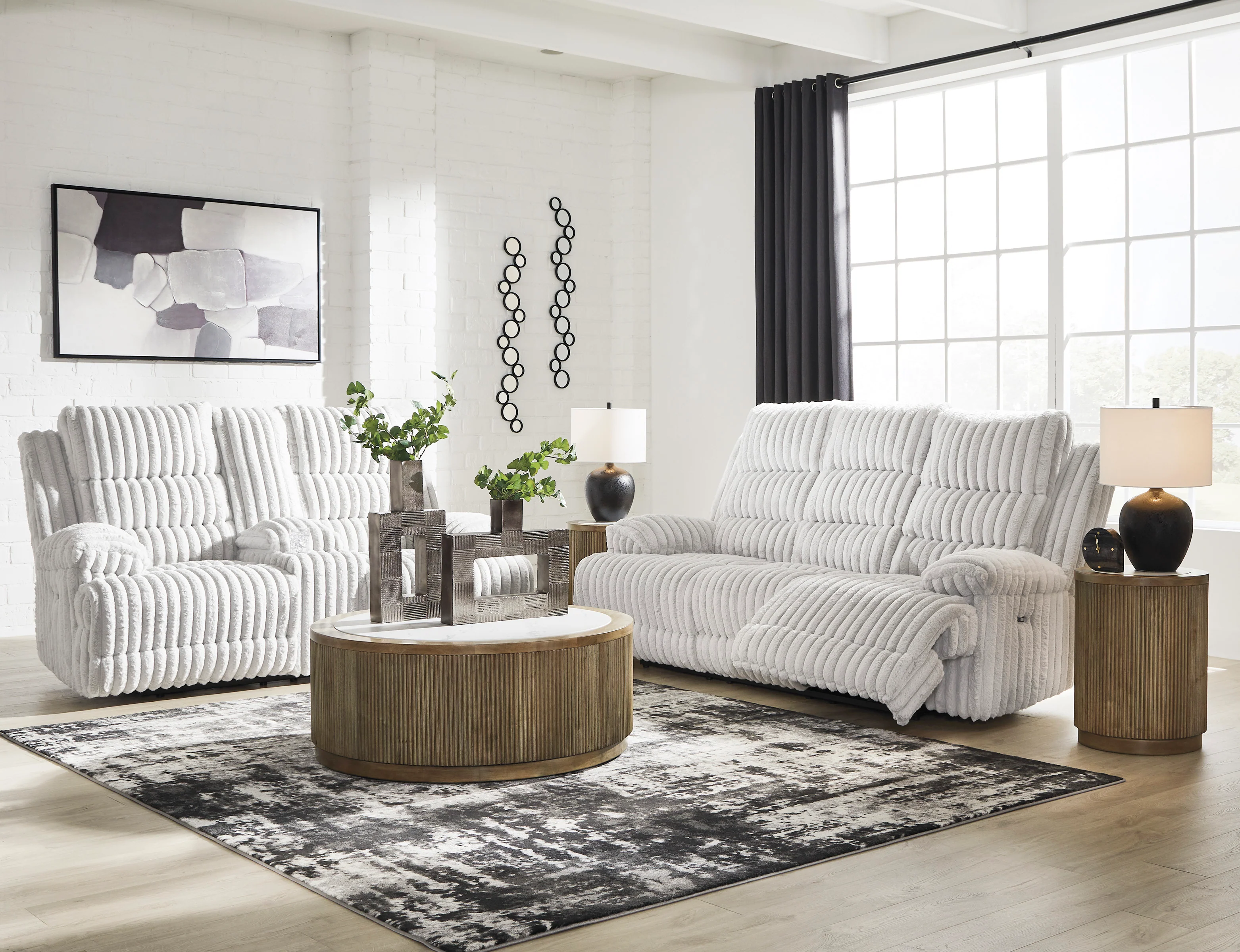 Technique Rec Pwr Sofa With Drop Down Table - Image 14