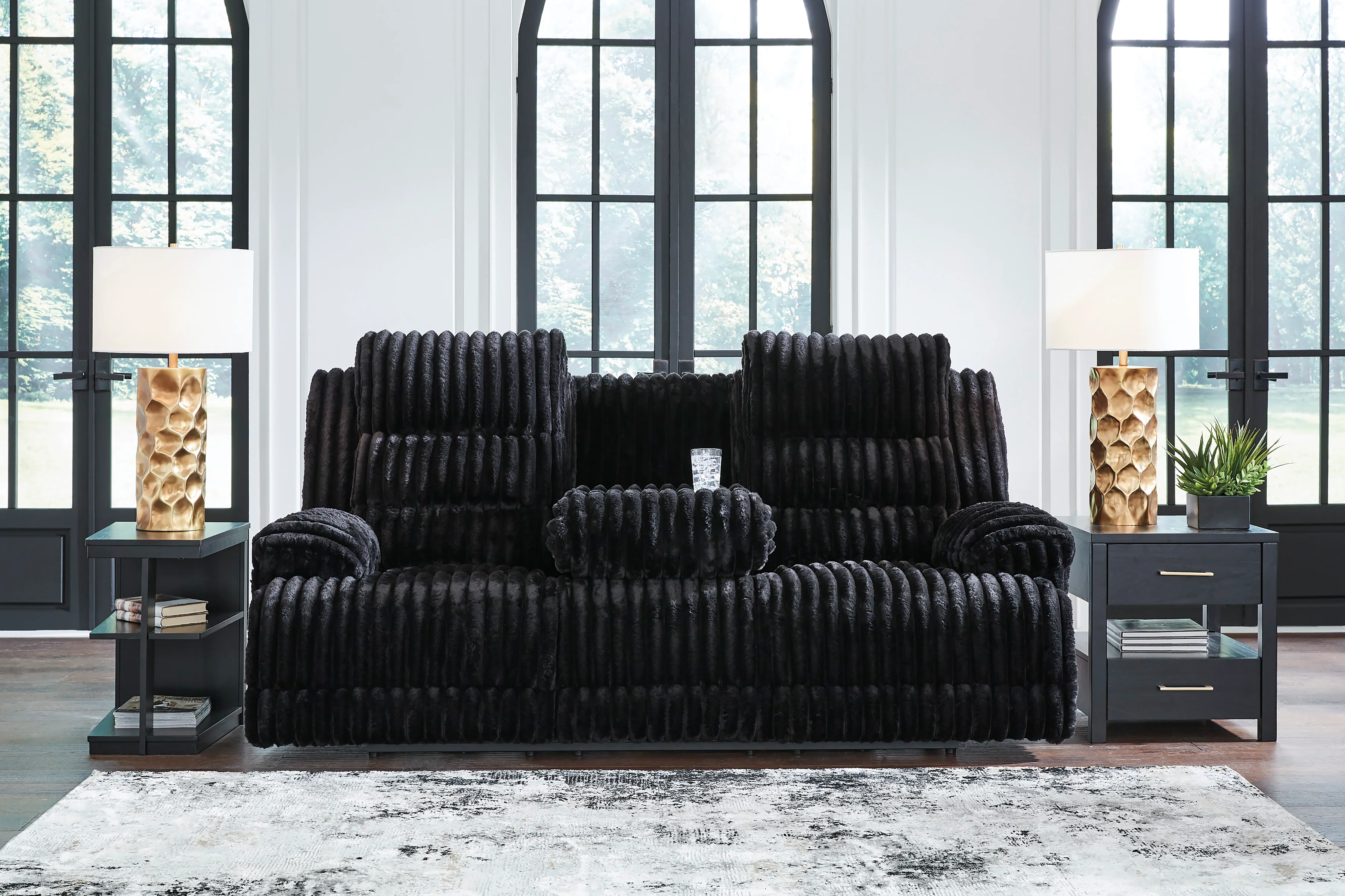 Technique Rec Pwr Sofa With Drop Down Table - Image 3