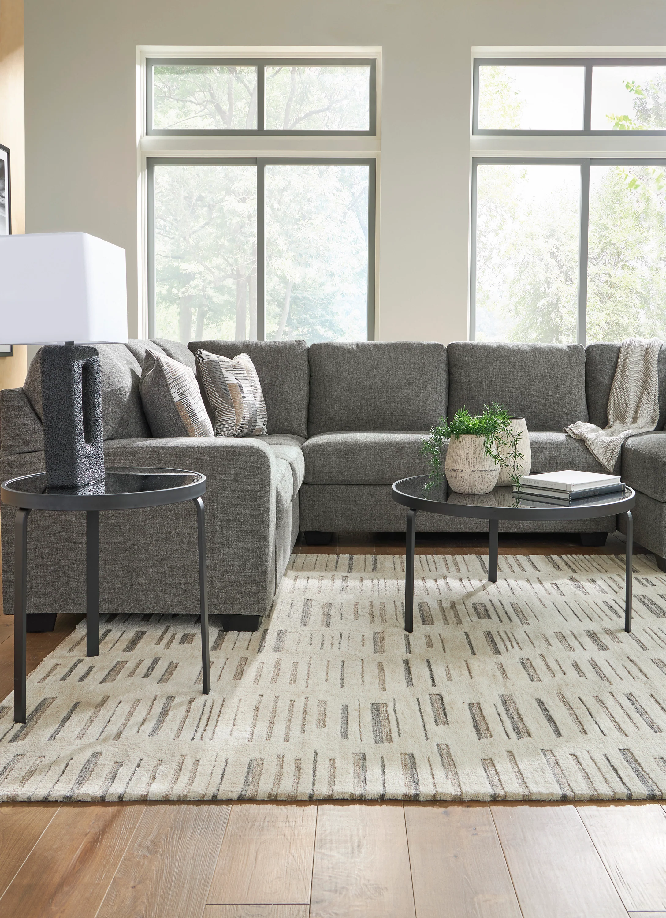 Newellen 3 piece Sectional Sofa Set - Image 5