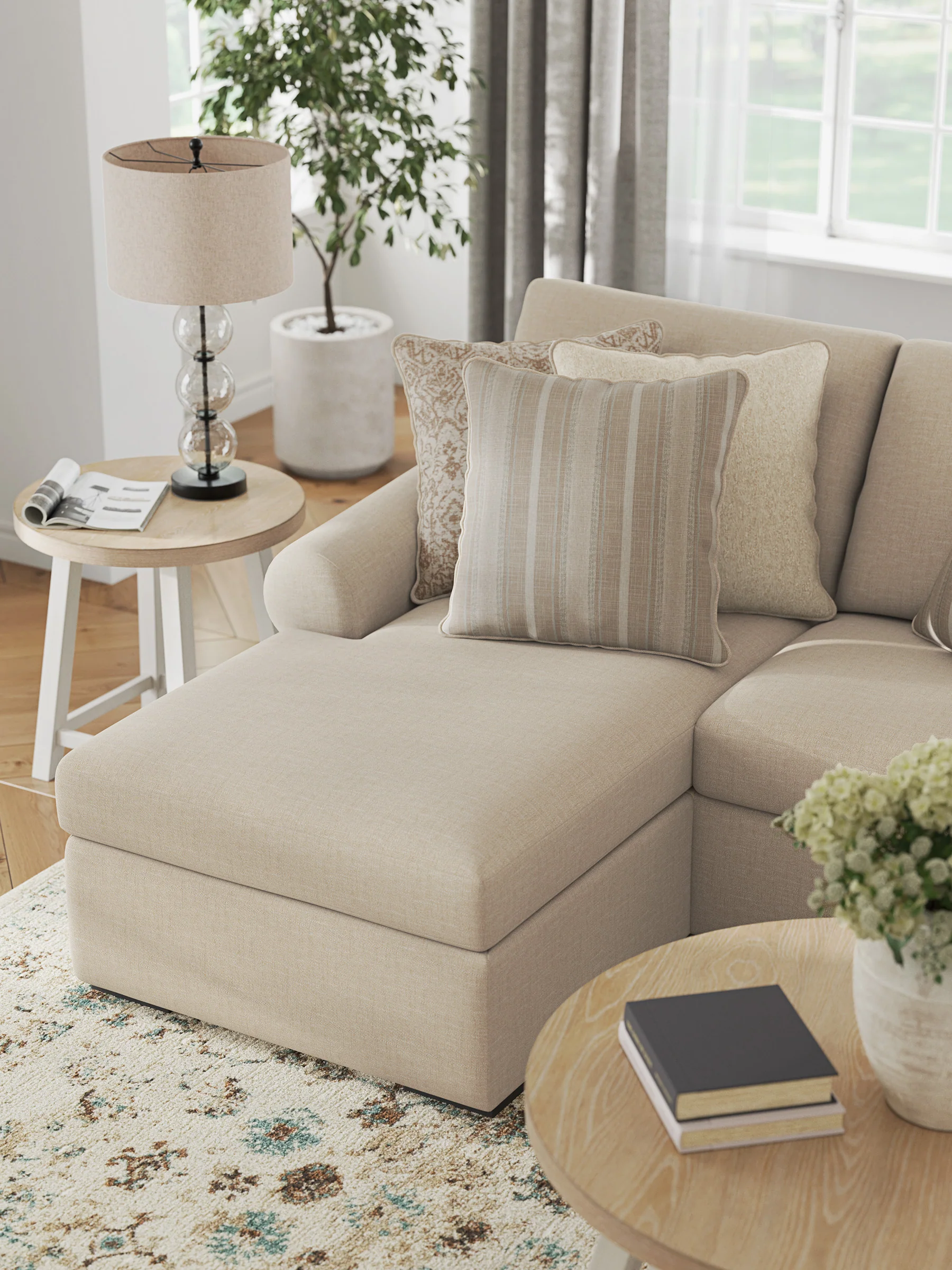 LadyMae 5 piece Sectional Sofa Set - Image 7