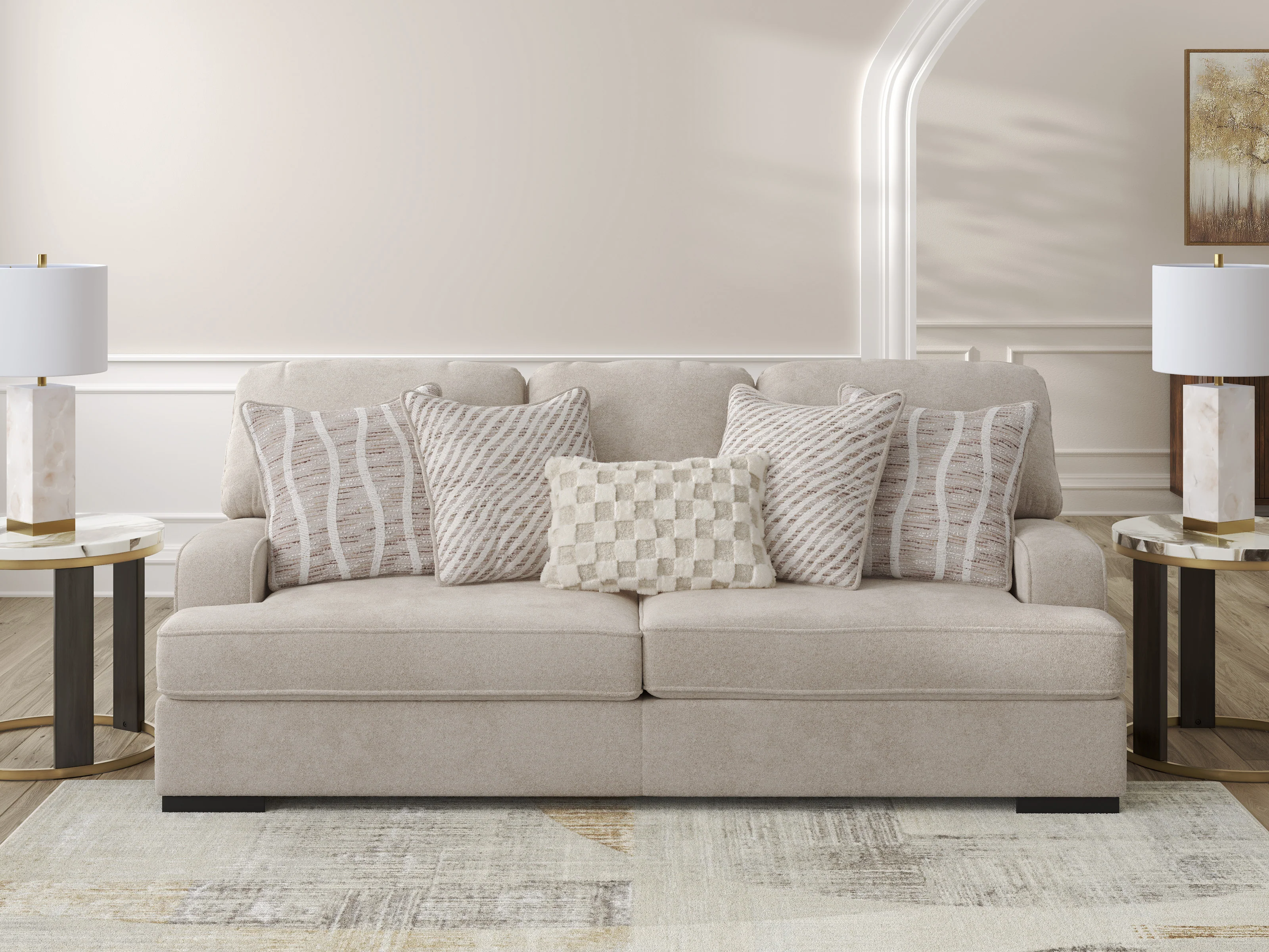 High Profile Sofa Set (3+2+1) - Image 10
