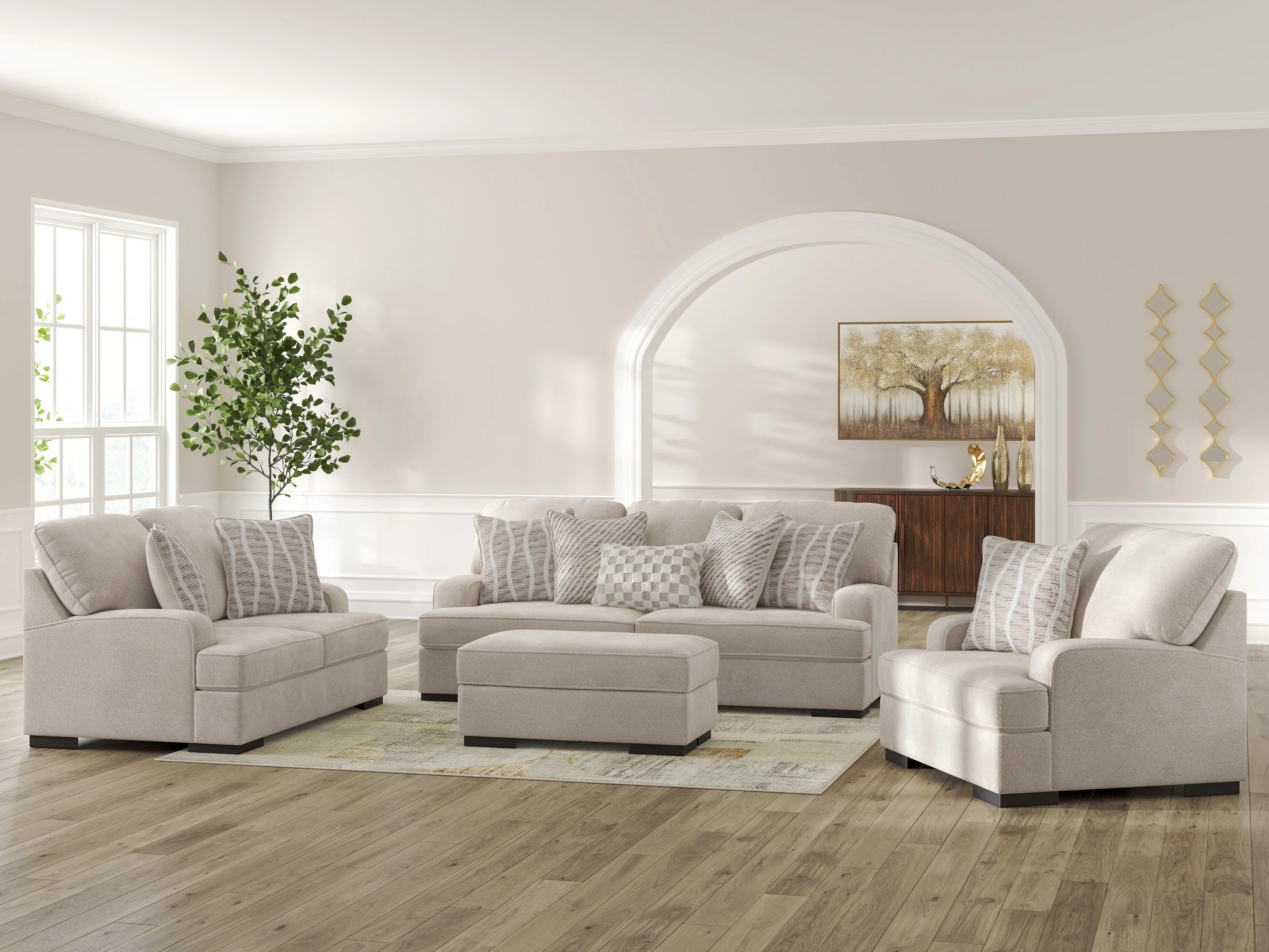 High Profile Sofa Set (3+2+1) - Image 3