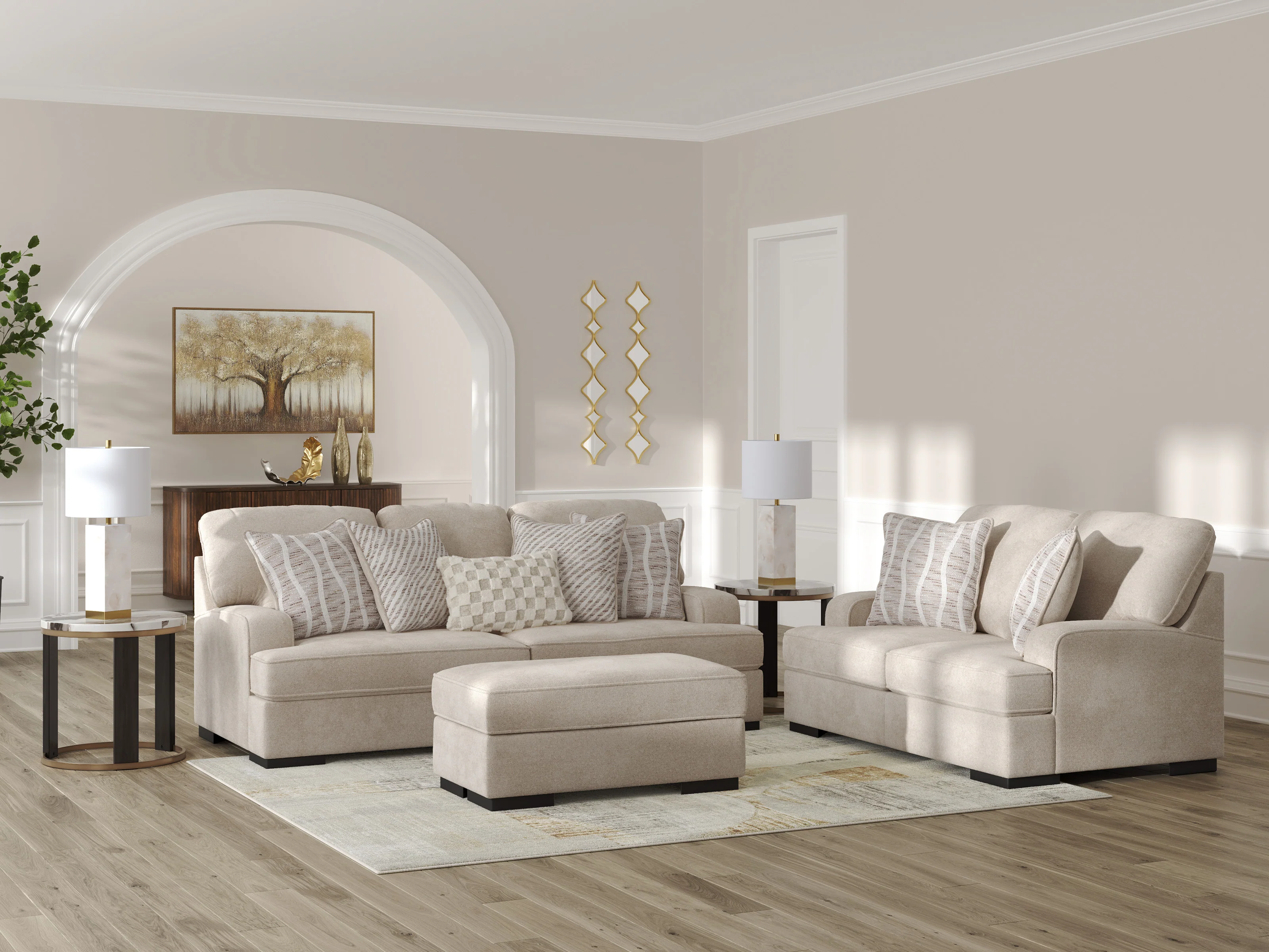 High Profile Sofa Set (3+2+1) - Image 4