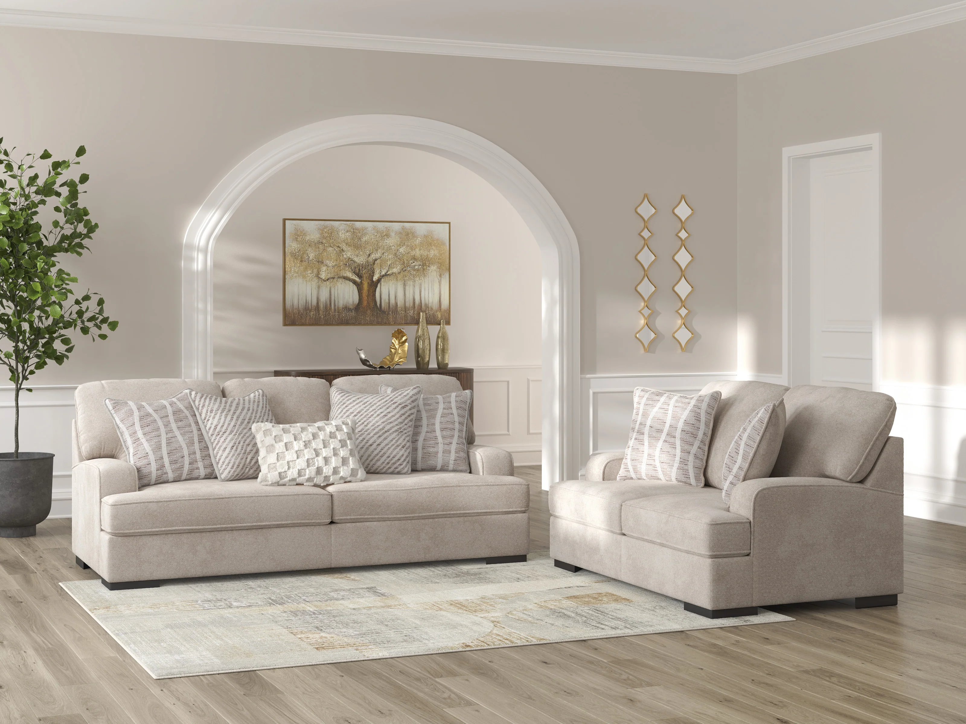 High Profile Sofa Set (3+2+1) - Image 5