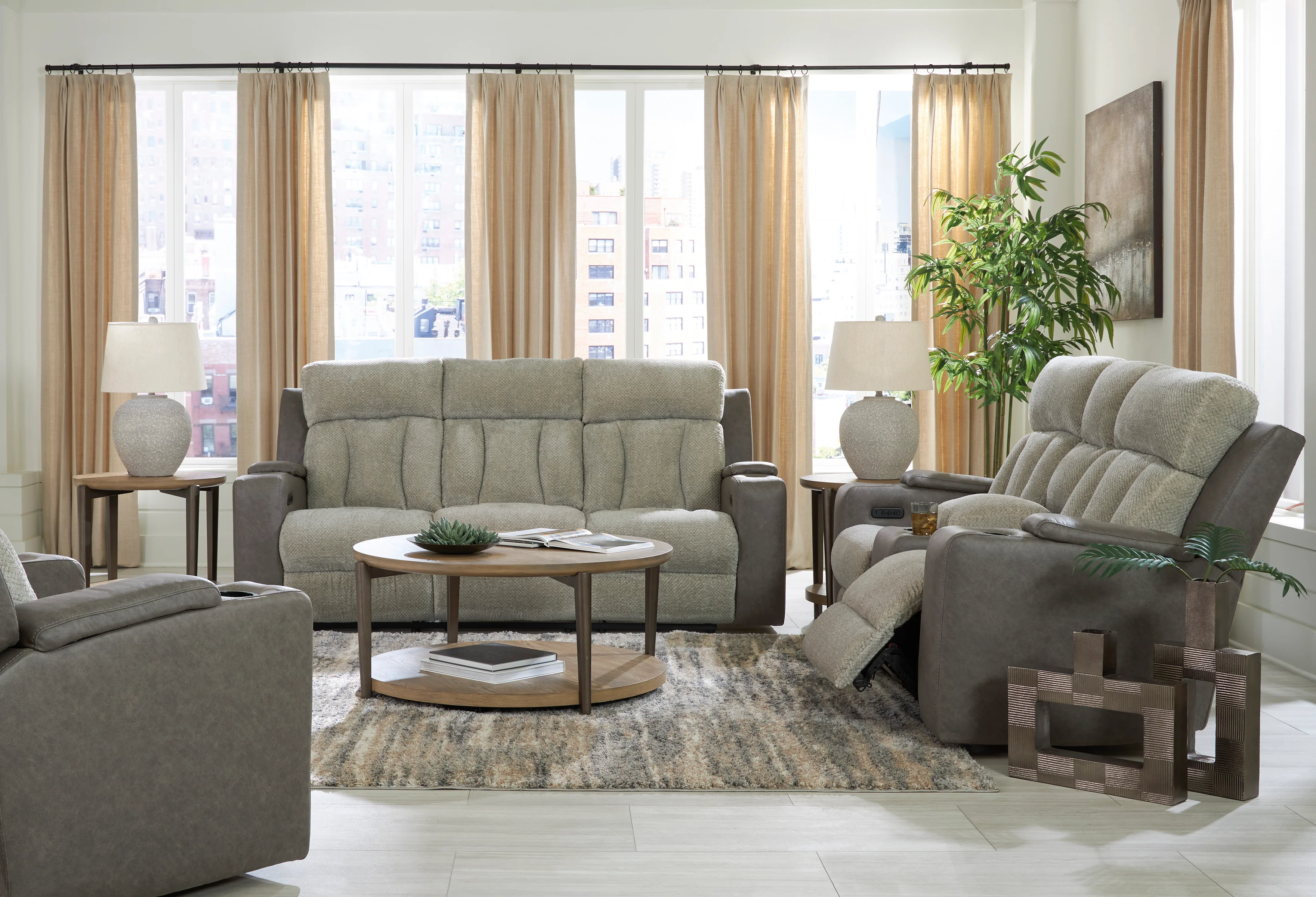 Stately Check Sofa Set (3+2+1) - Image 2