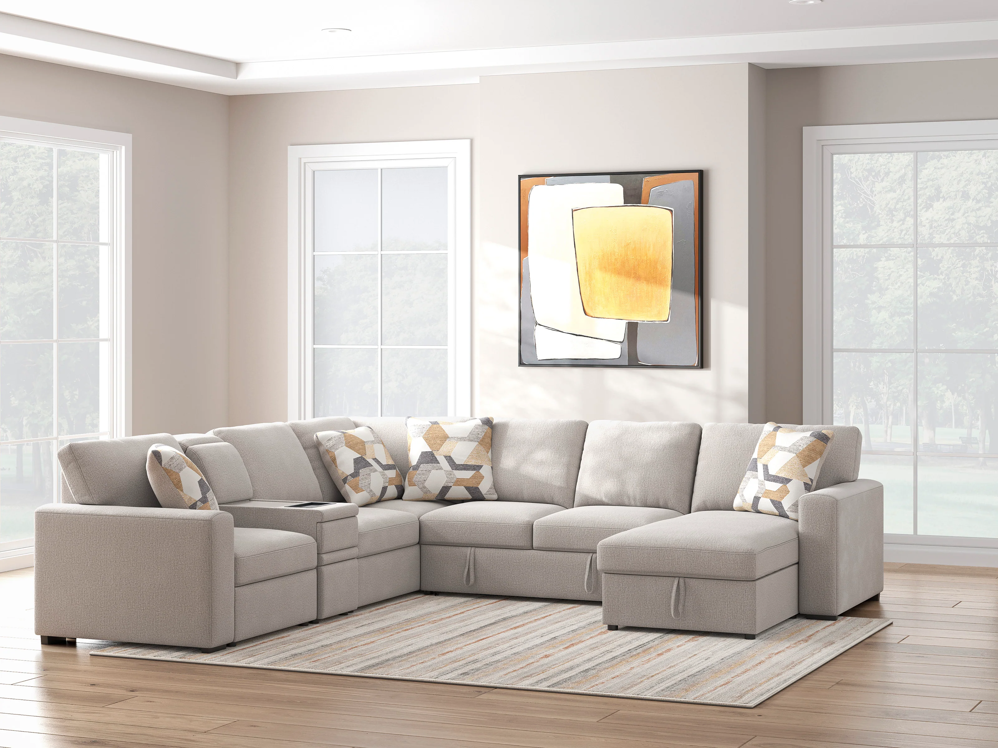 Flaglere 5-piece Sectional Sofa Set - Image 5