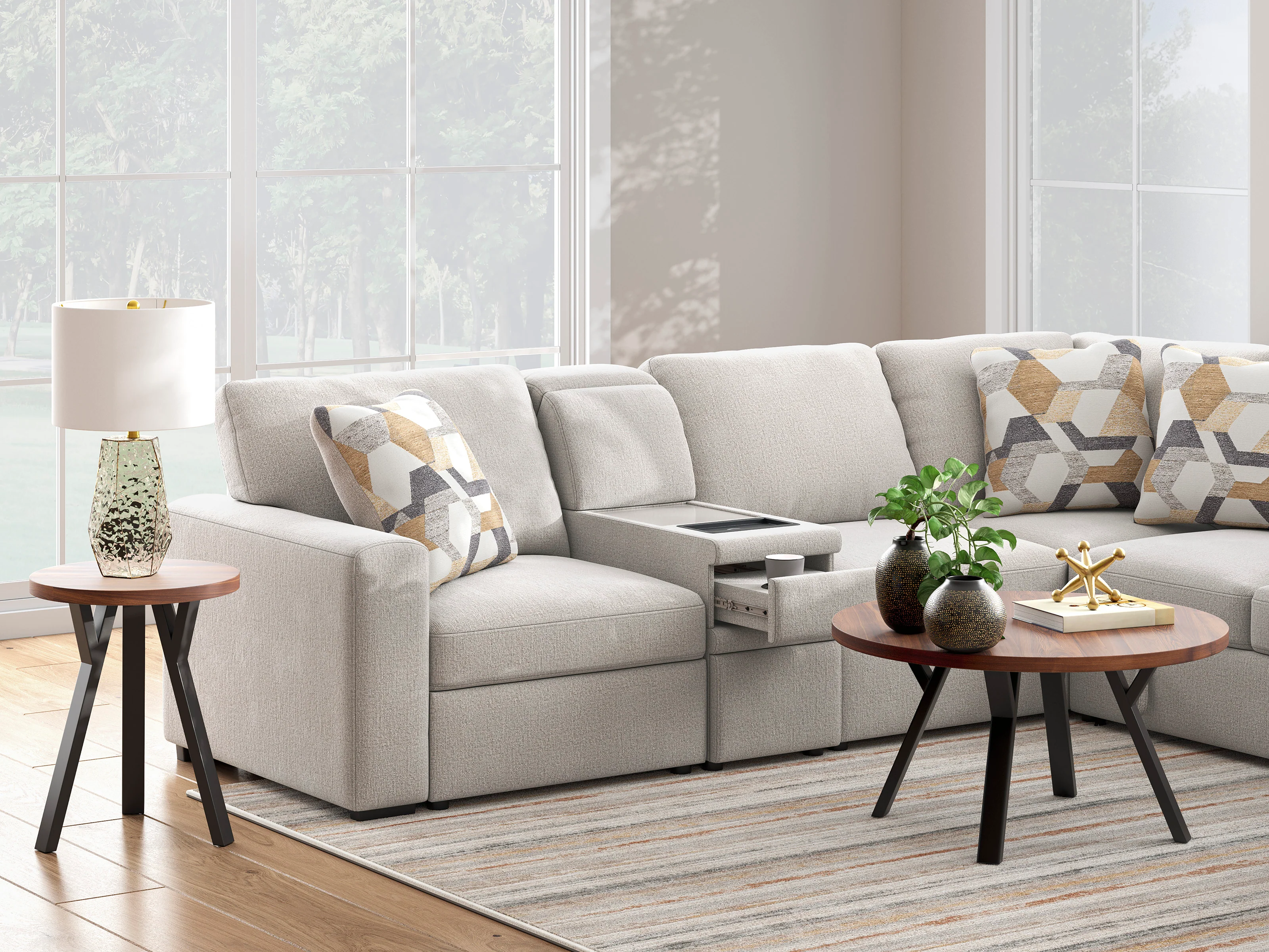 Flaglere 5-piece Sectional Sofa Set - Image 6