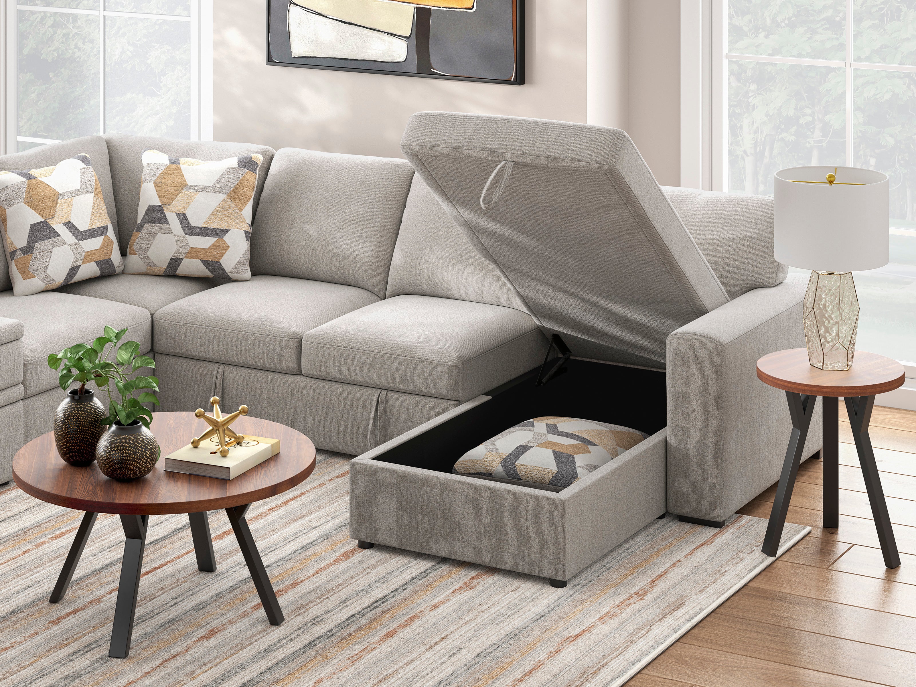 Flaglere 5-piece Sectional Sofa Set - Image 7