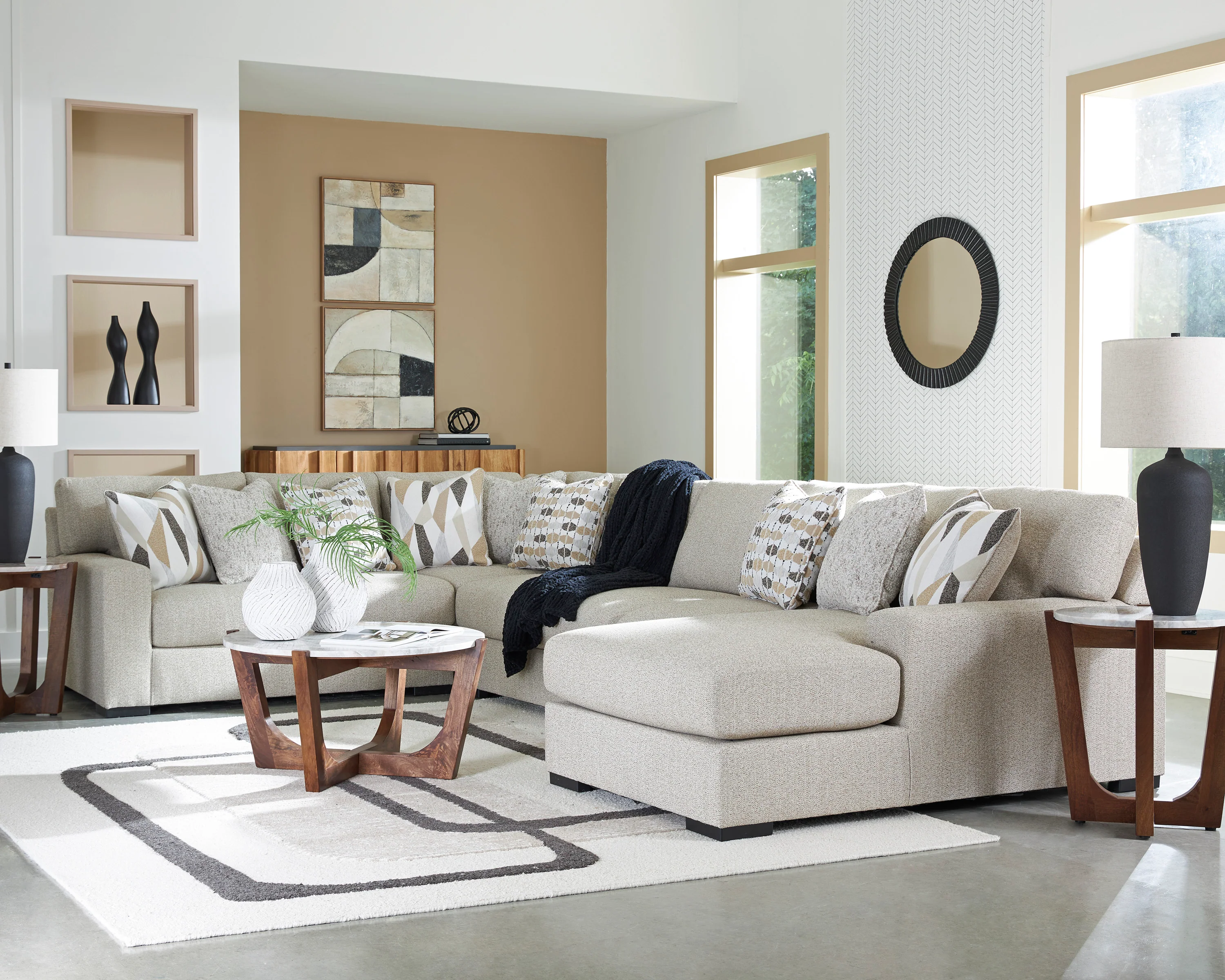 Laurelgrove 5 piece Sectional Sofa Set - Image 4
