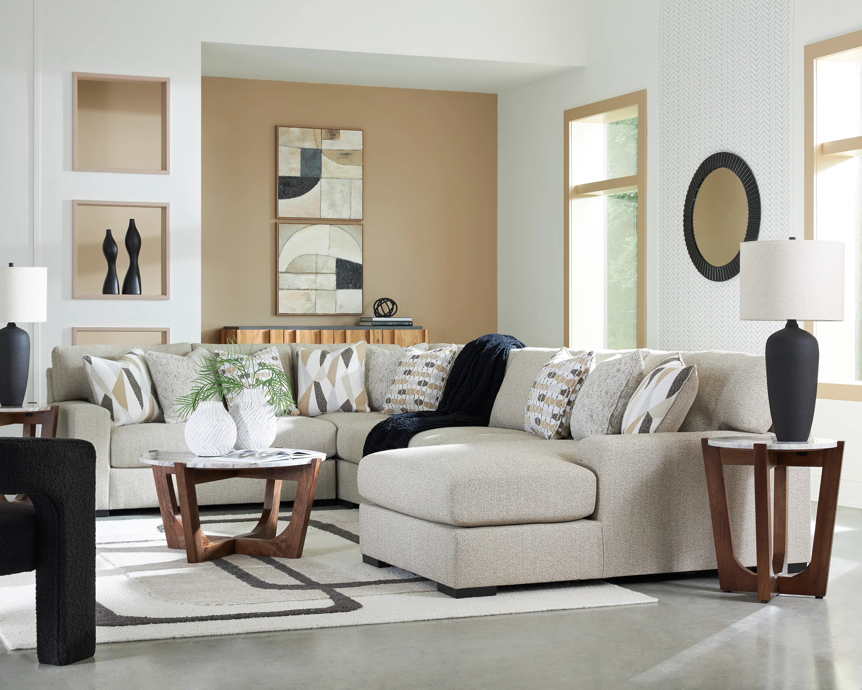 Laurelgrove 5 piece Sectional Sofa Set - Image 5