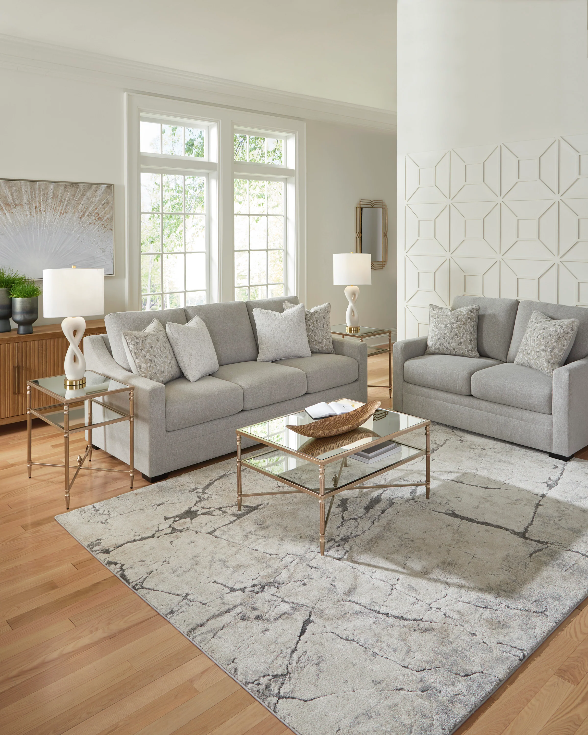 Ivory Brook Loveseat - Image 9