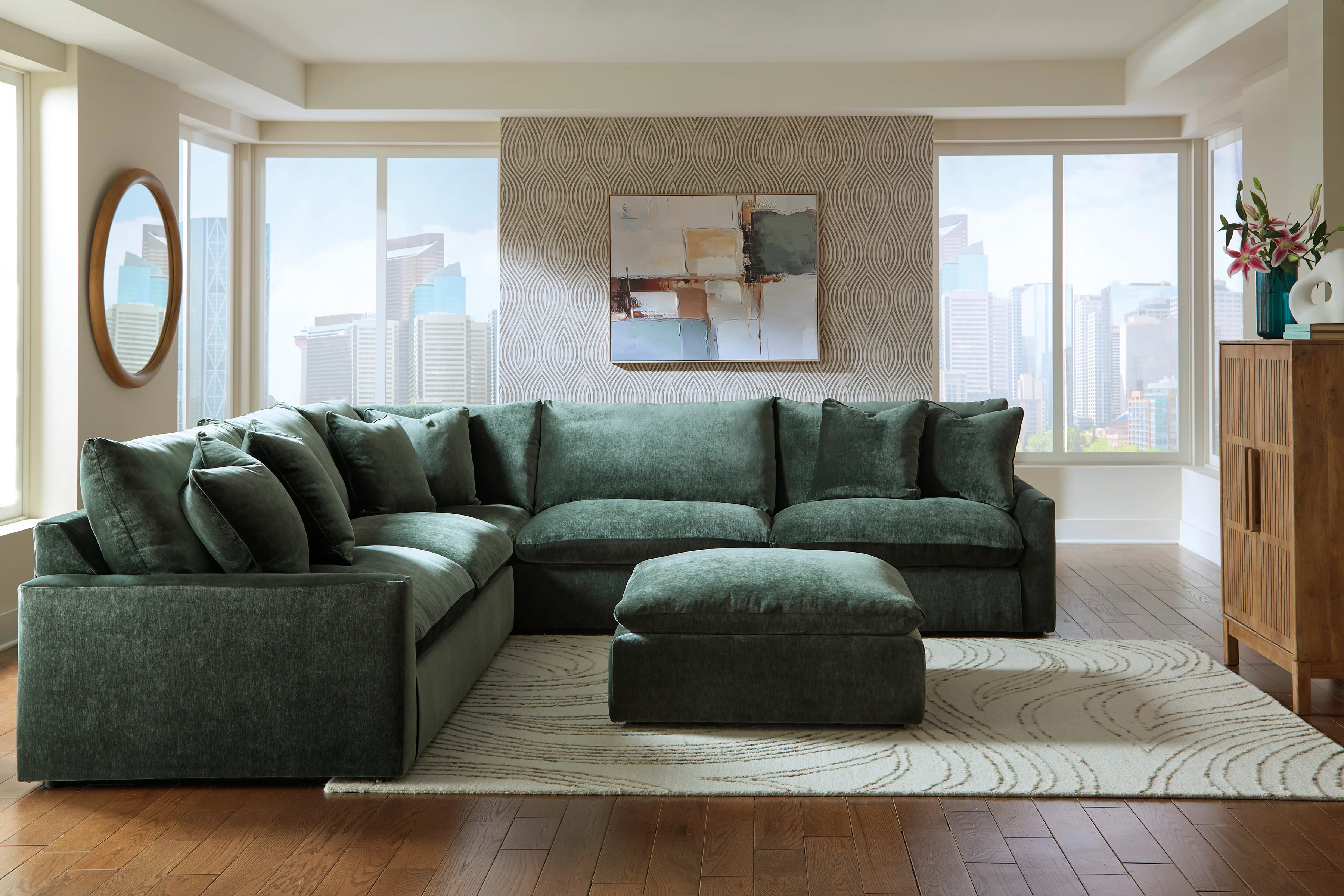 Carriage 3-piece Sectional Sofa Set - Image 5