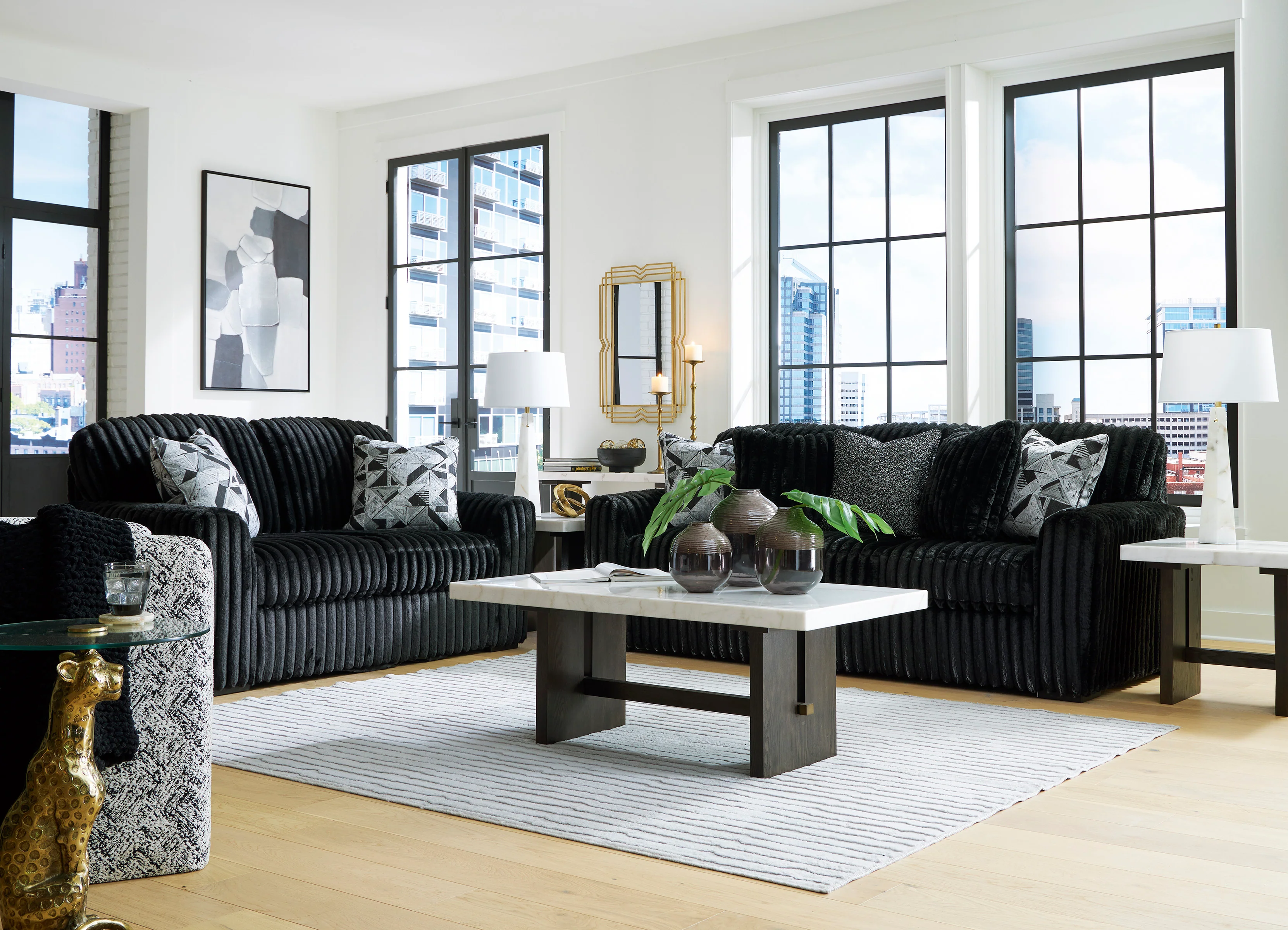 Midnight-Madness Sofa Set (3+2+1) - Image 10