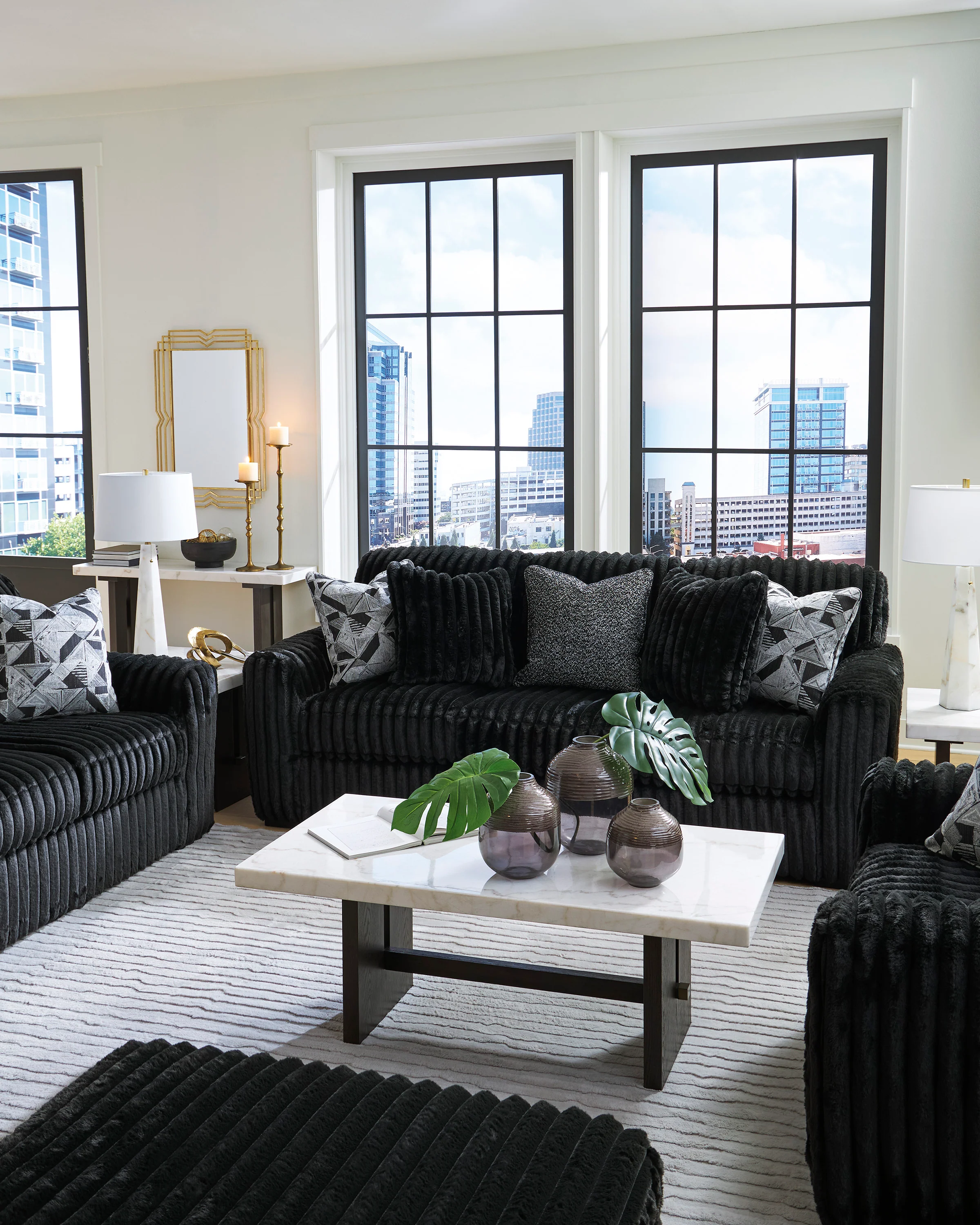 Midnight-Madness Sofa Set (3+2+1) - Image 4