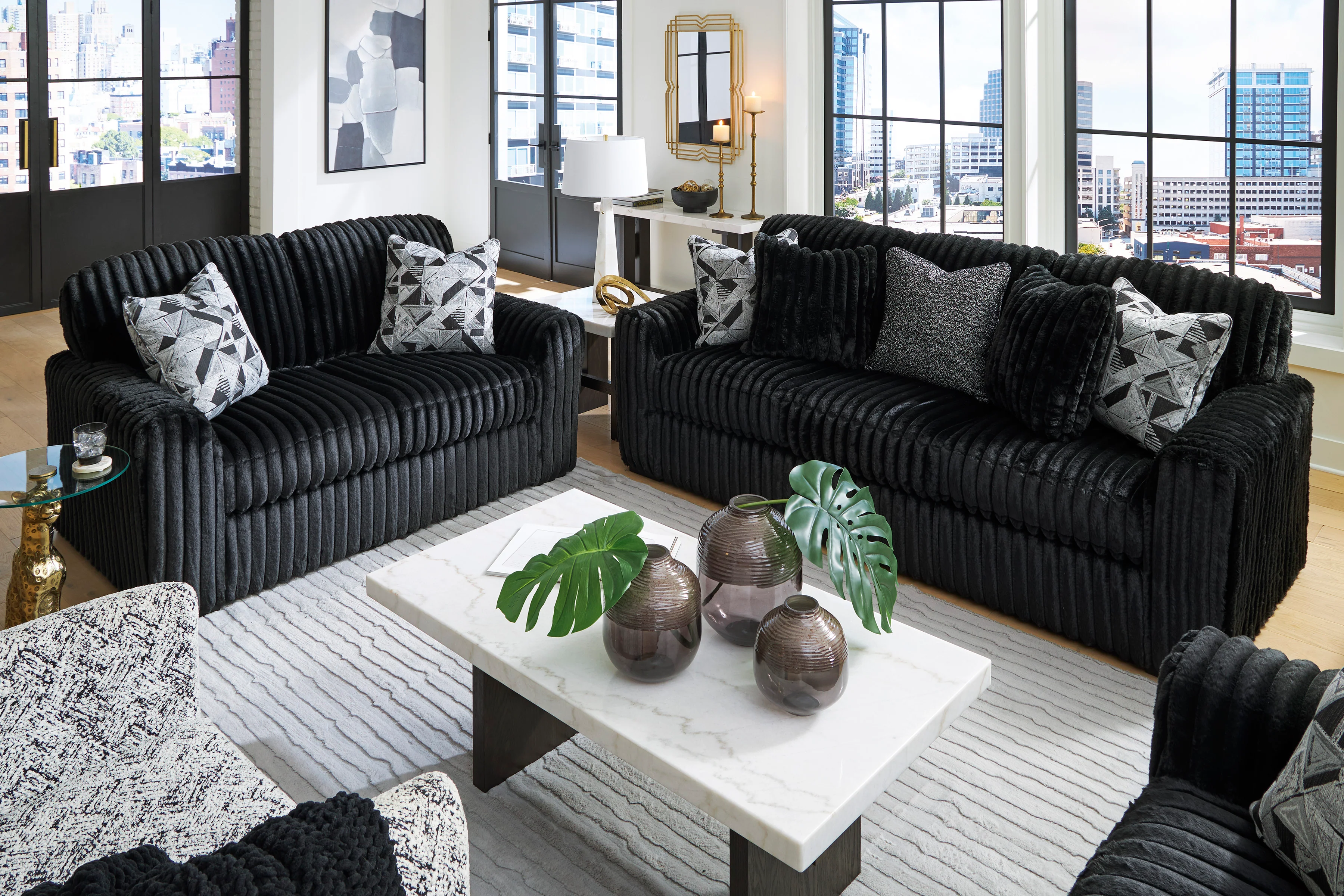 Midnight-Madness Sofa Set (3+2+1) - Image 5