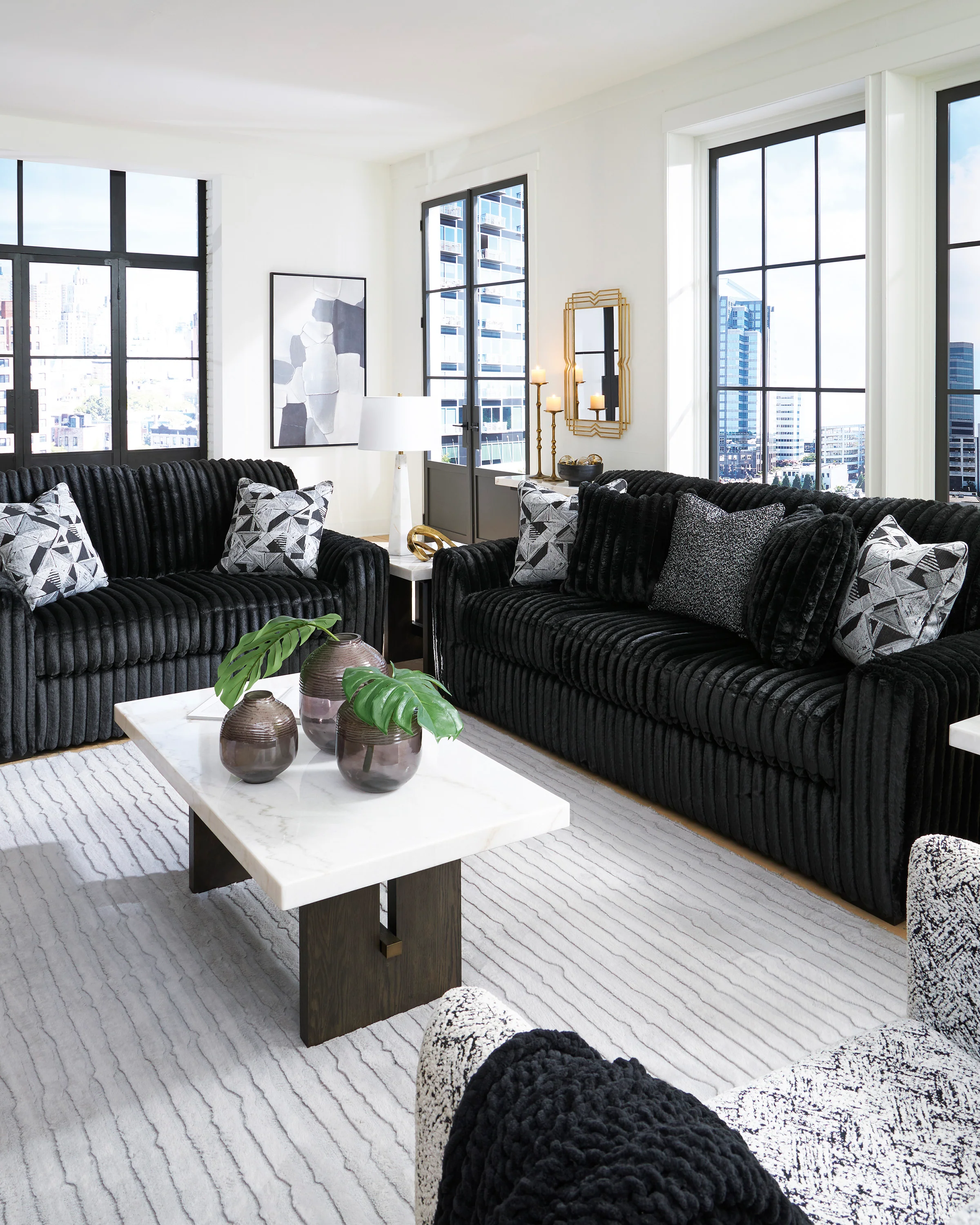Midnight-Madness Sofa Set (3+2+1) - Image 6