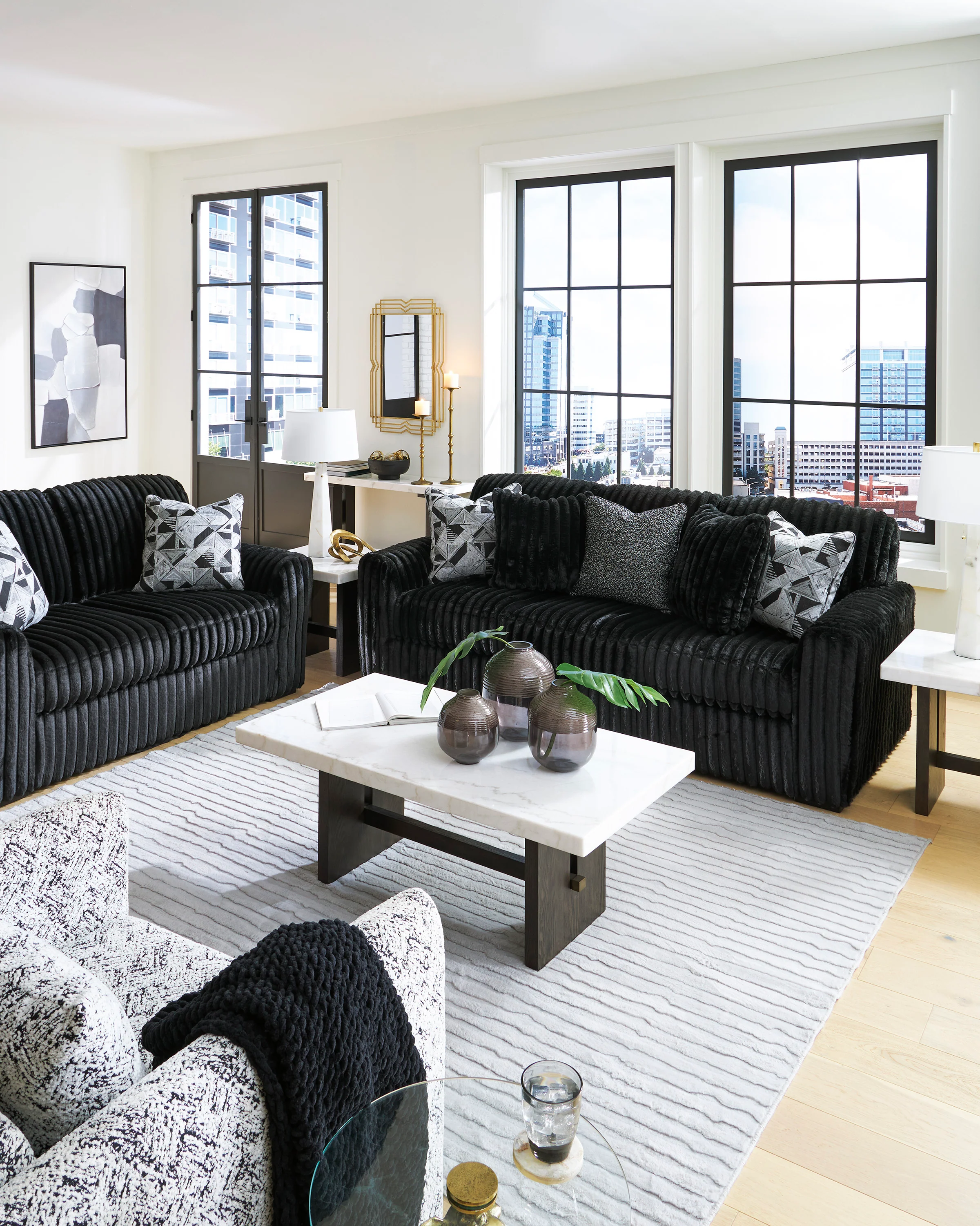 Midnight-Madness Sofa Set (3+2+1) - Image 7
