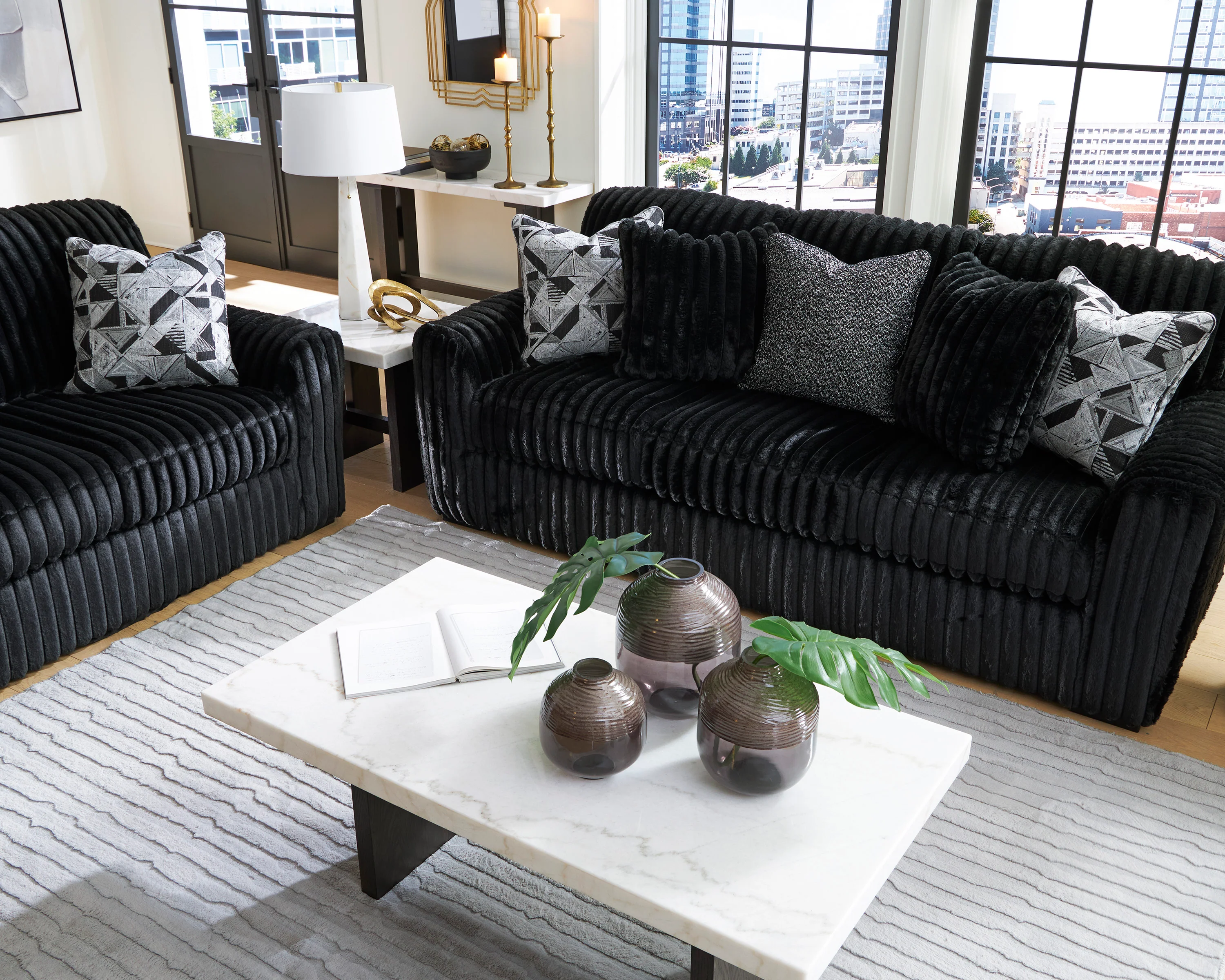 Midnight-Madness Sofa Set (3+2+1) - Image 8