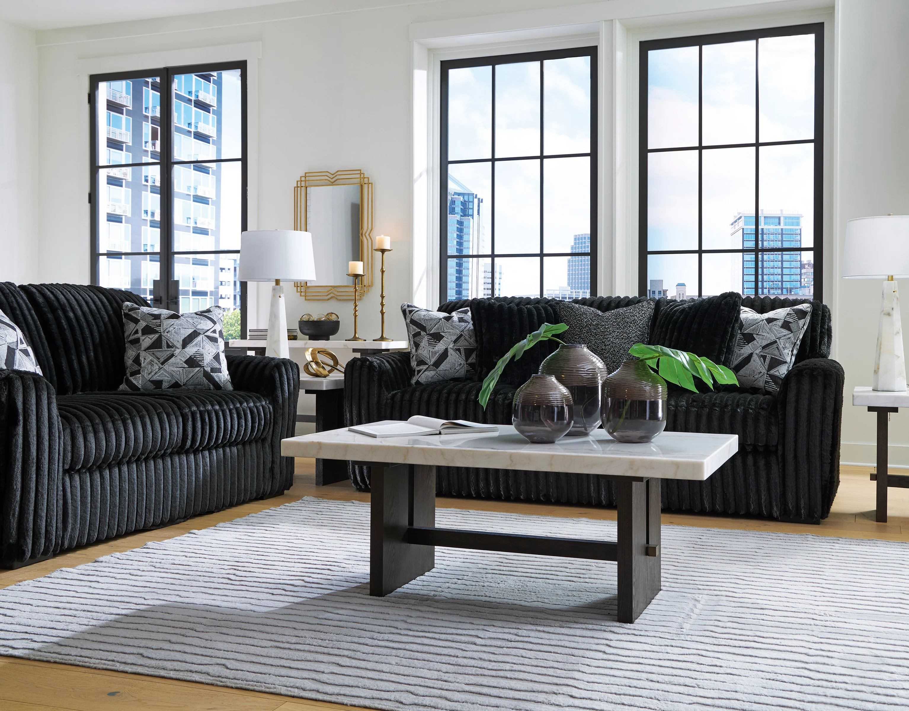 Midnight-Madness Sofa Set (3+2+1) - Image 9