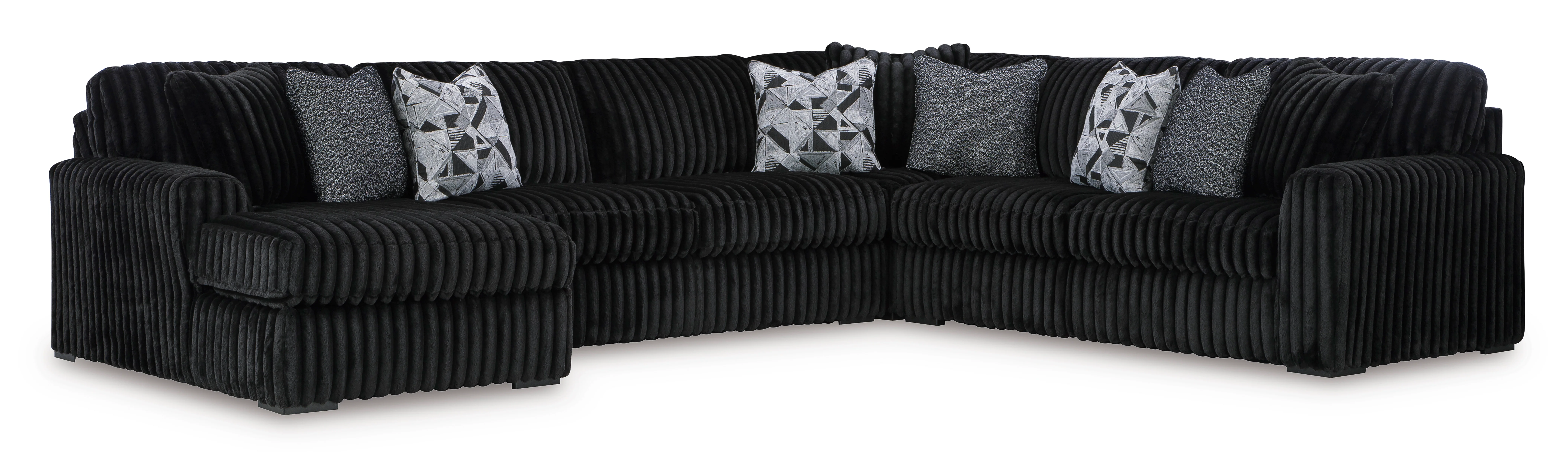 Midnight-Madness 4-piece Sectional Sofa Set - Image 2