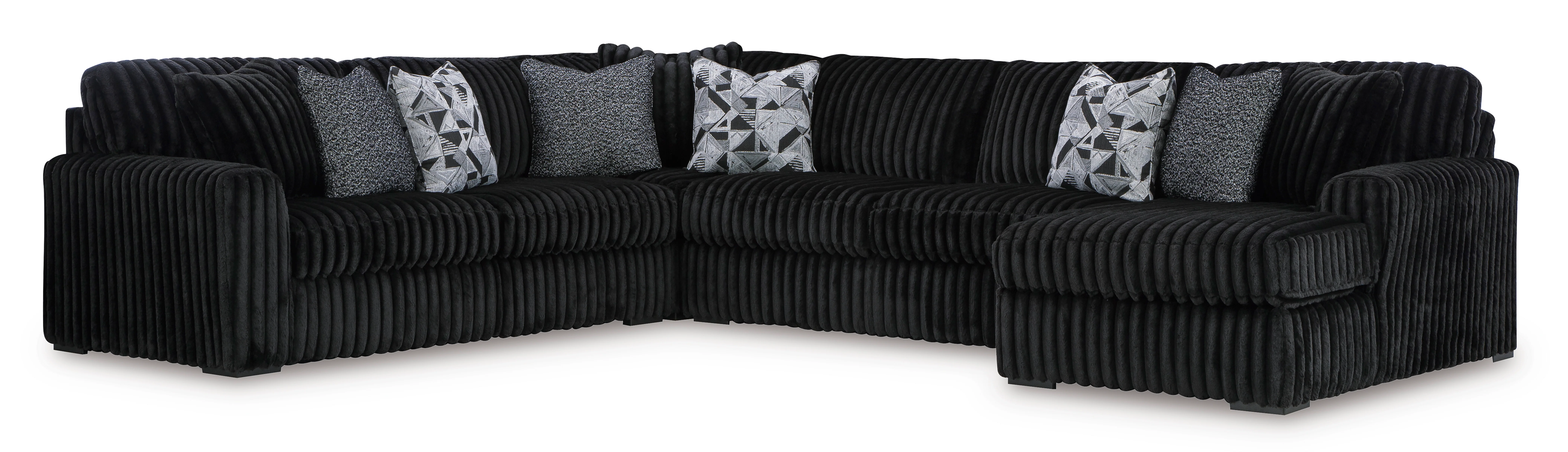 Midnight-Madness 4 piece Sectional Sofa Set - Image 2