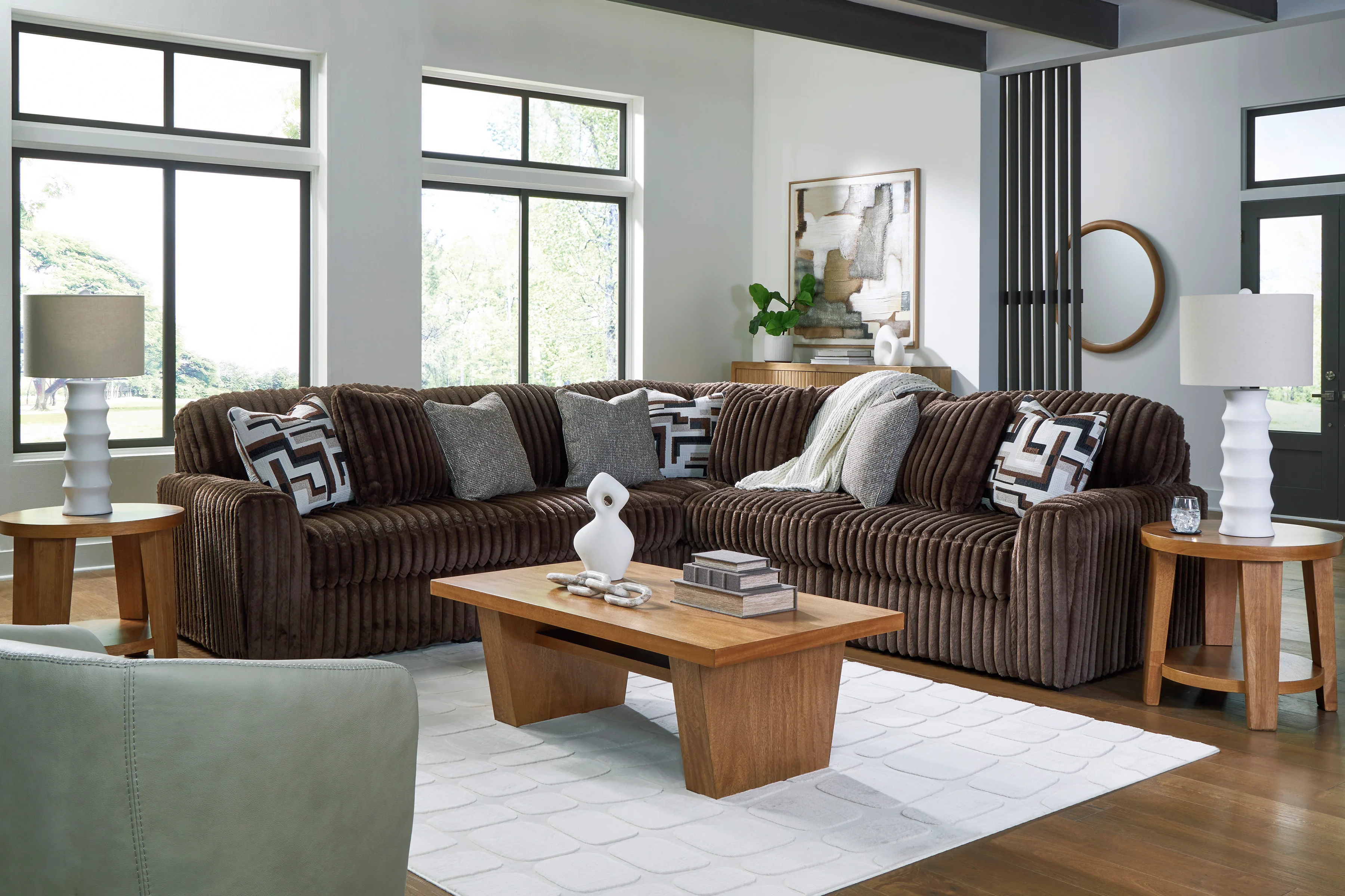 Midnight-Madness 3-piece Sectional Sofa Set - Image 9