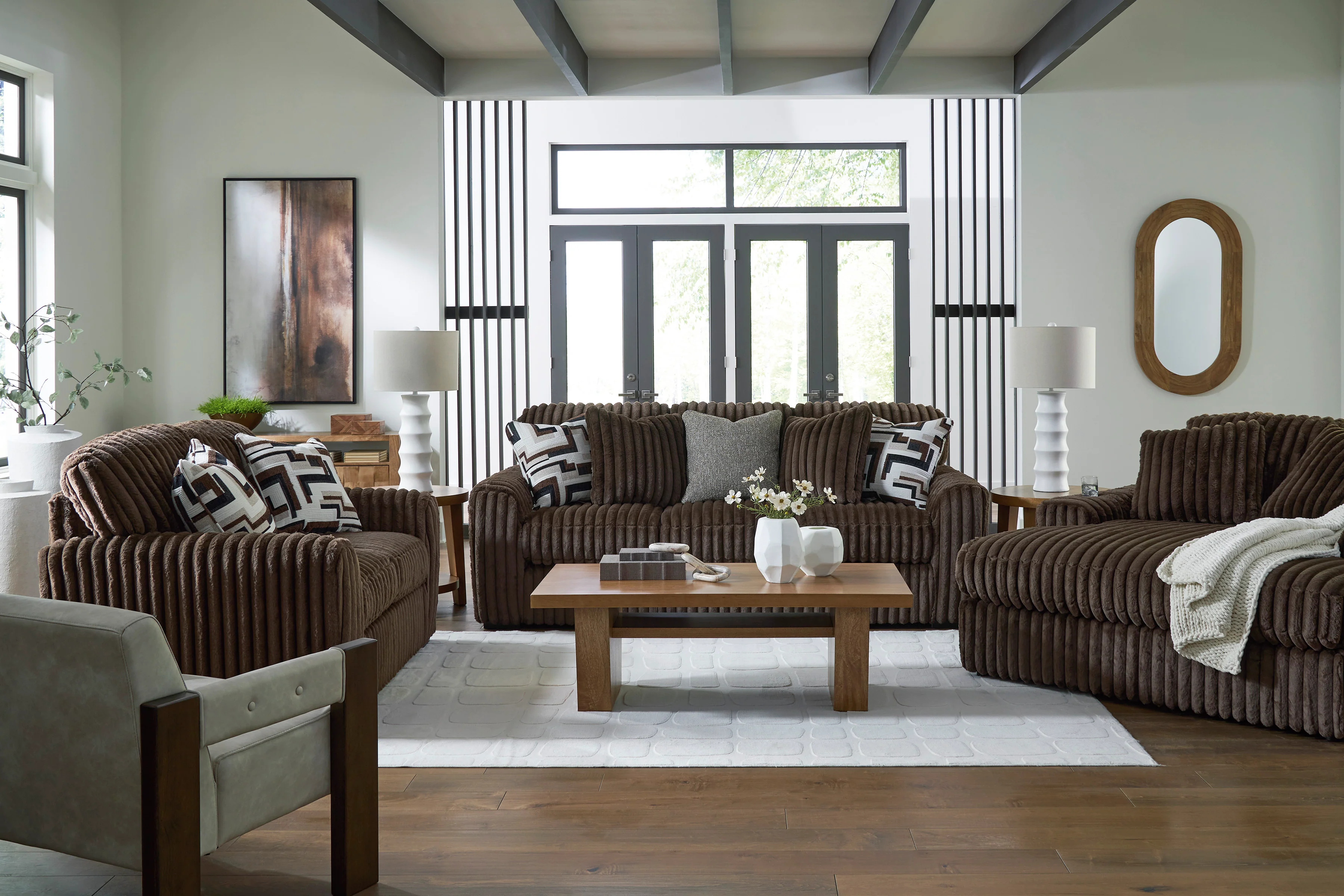 Midnight-Madness Sofa Set (3+2+1) - Image 2