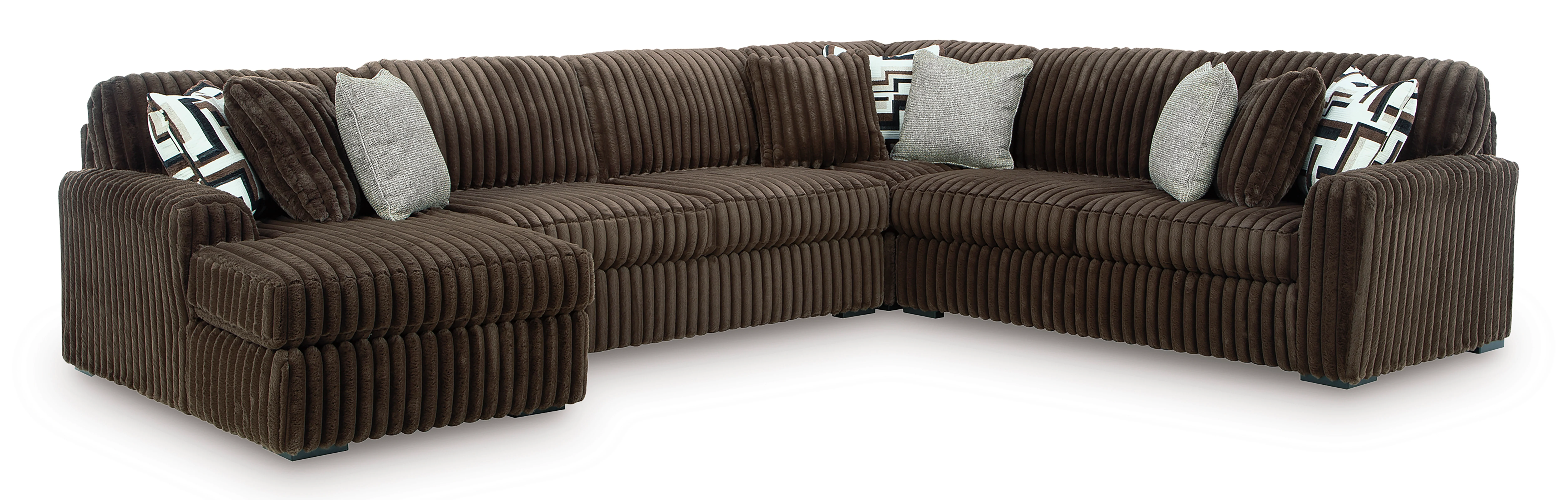 Midnight-Madness 4 piece Sectional Sofa Set - Image 2