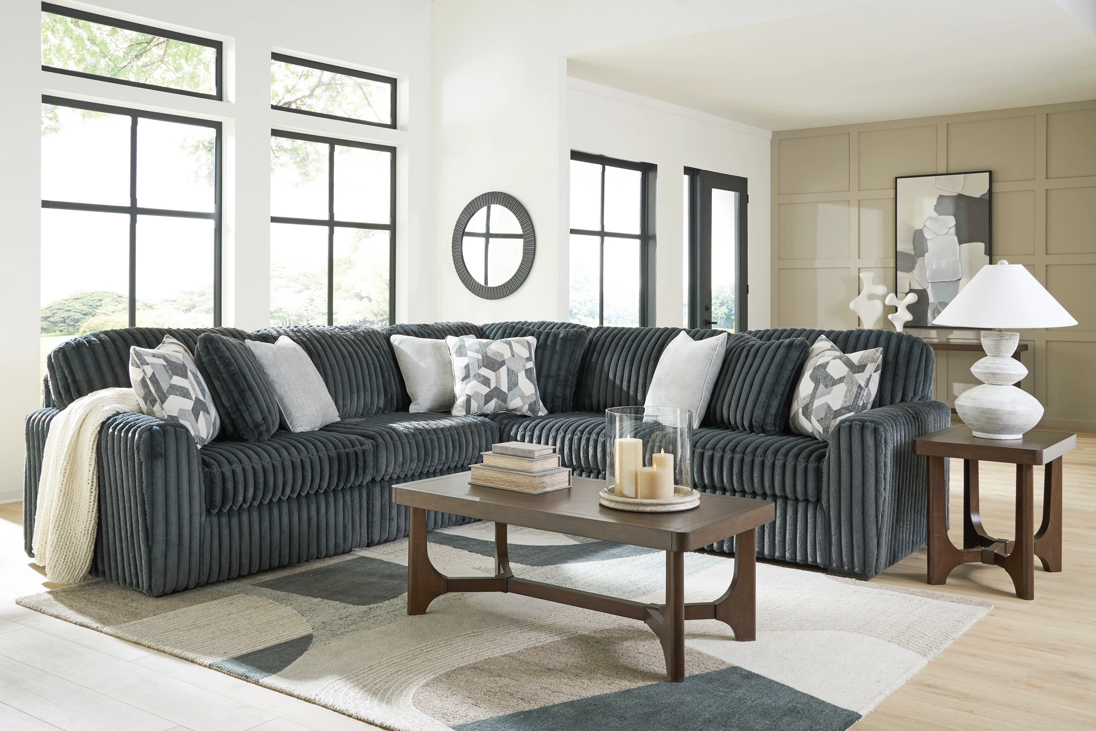 Midnight-Madness 3-piece Sectional Sofa Set - Image 4