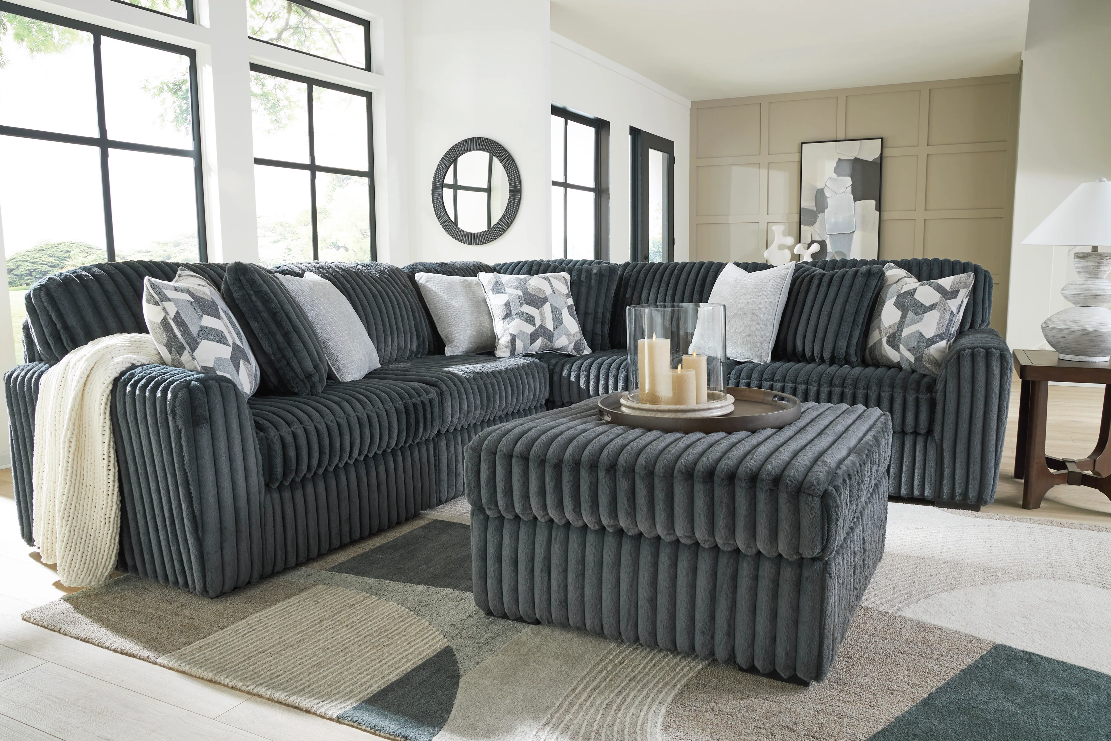 Midnight-Madness 3-piece Sectional Sofa Set - Image 8