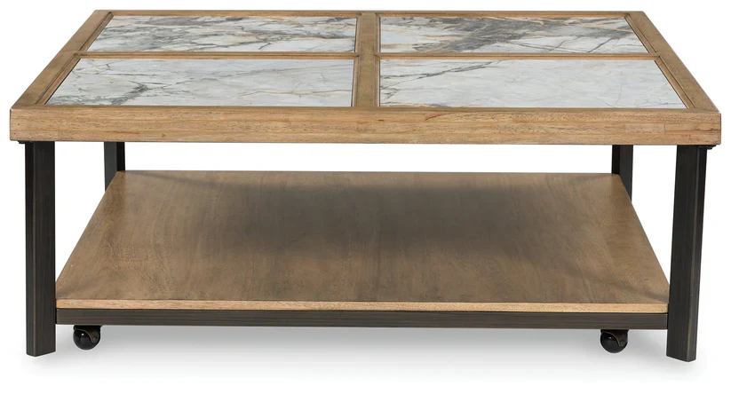 Montia Square Cocktail Table + 2 End table - Image 11