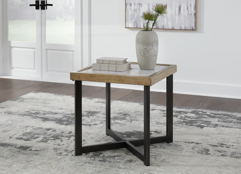 Montia Square Cocktail Table + 2 End table - Image 3