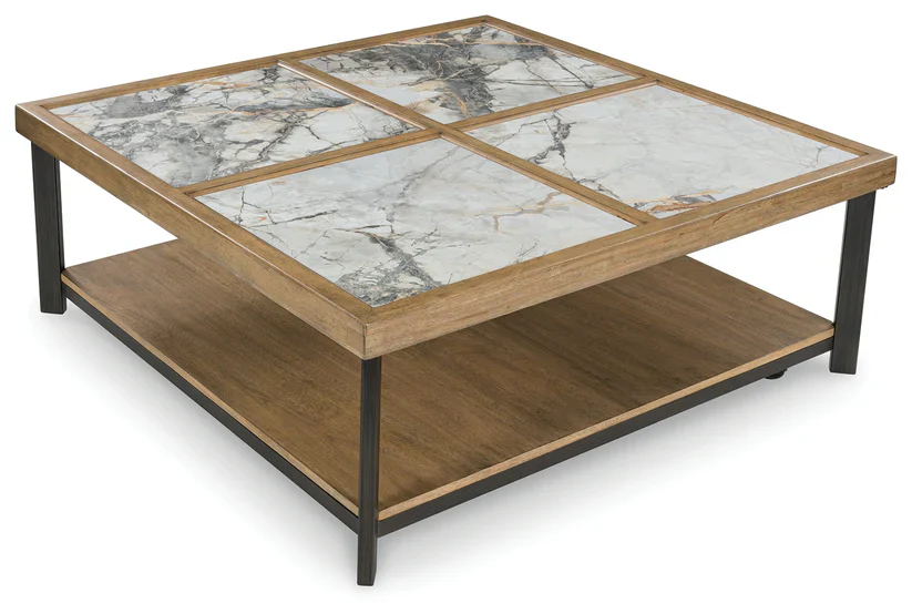 Montia Square Cocktail Table + 2 End table - Image 9