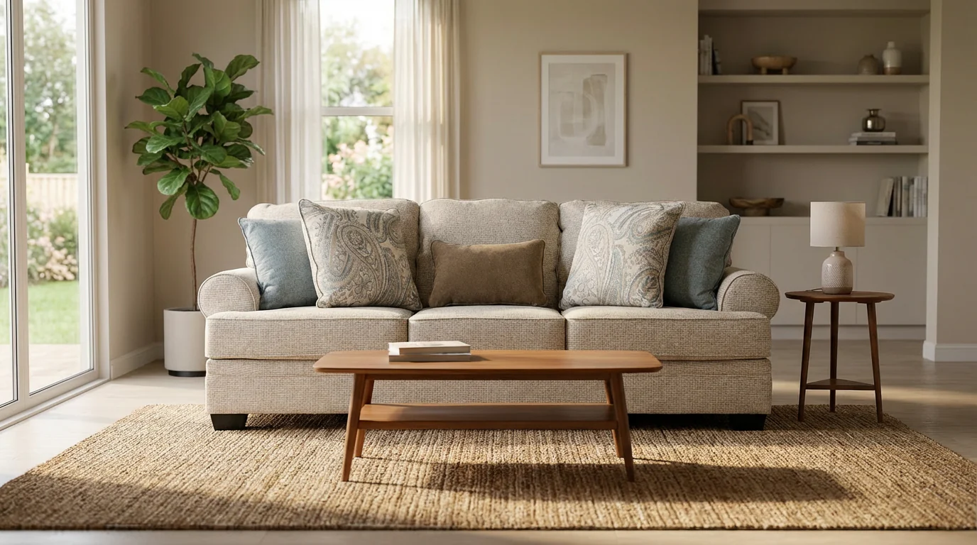 Auralith Sofa set (3+2+1) + Ottoman - Image 10