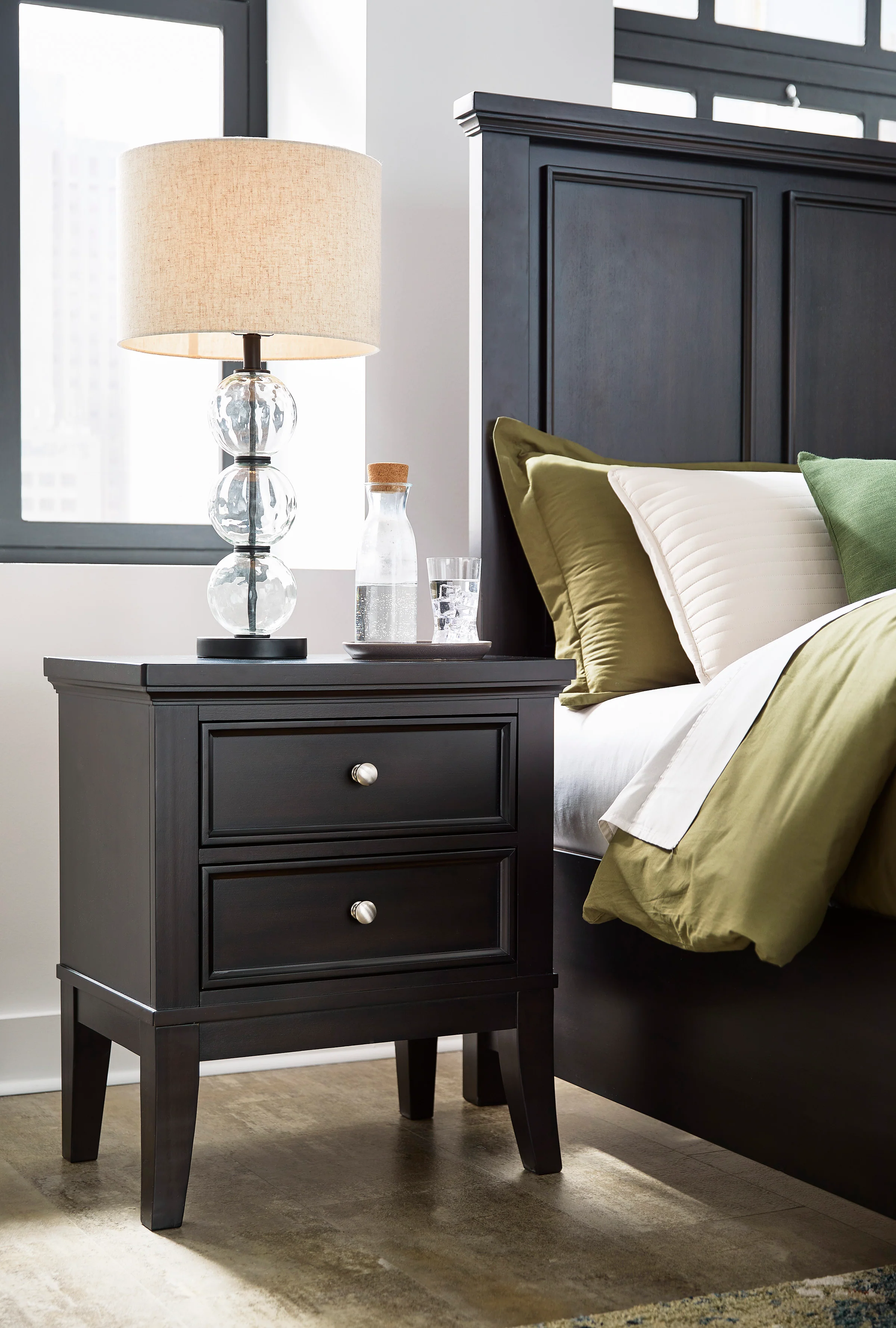 Bambori Two Drawer Night Stand