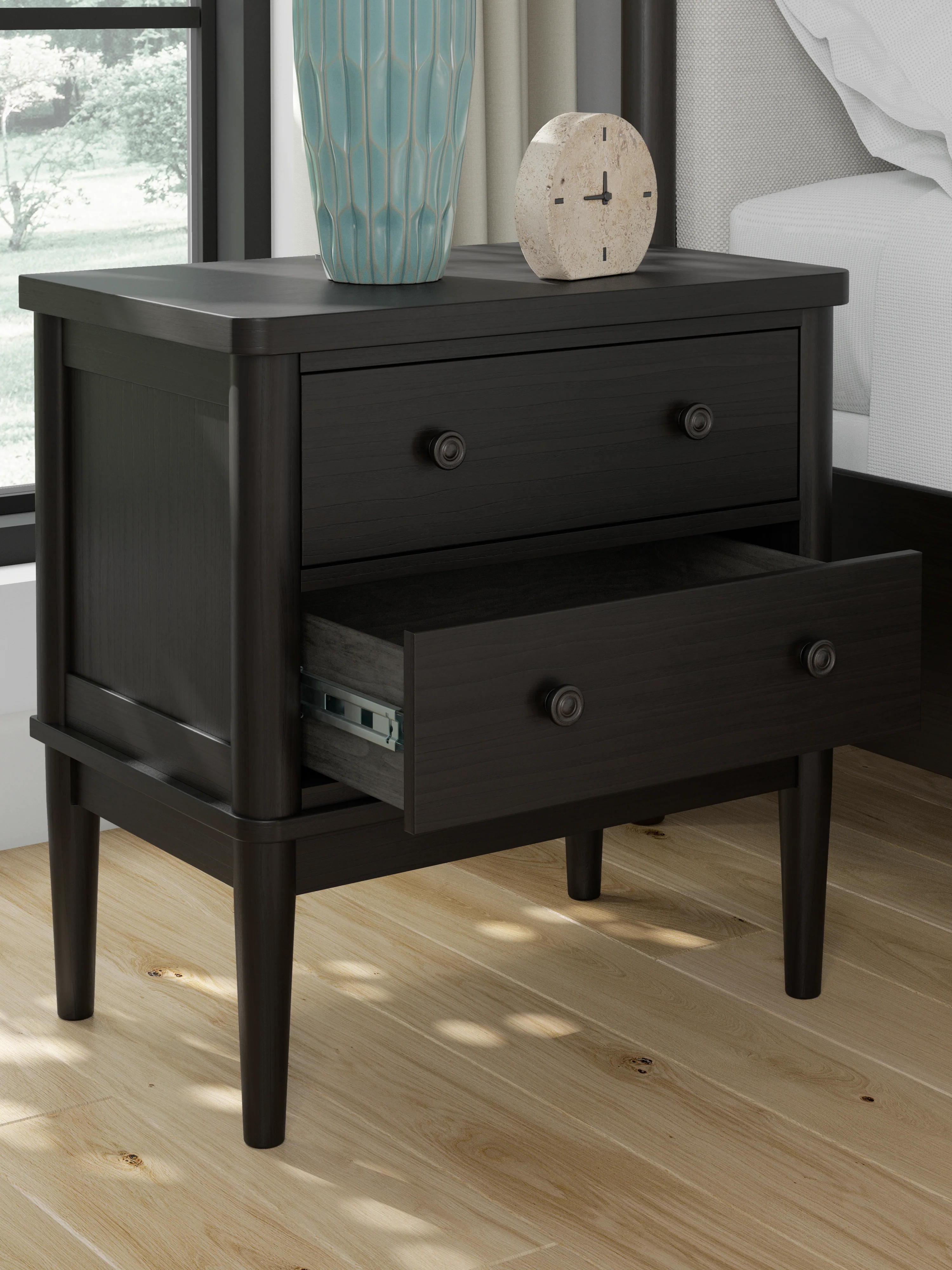 Portdown Two Drawer Night Stand - Image 6